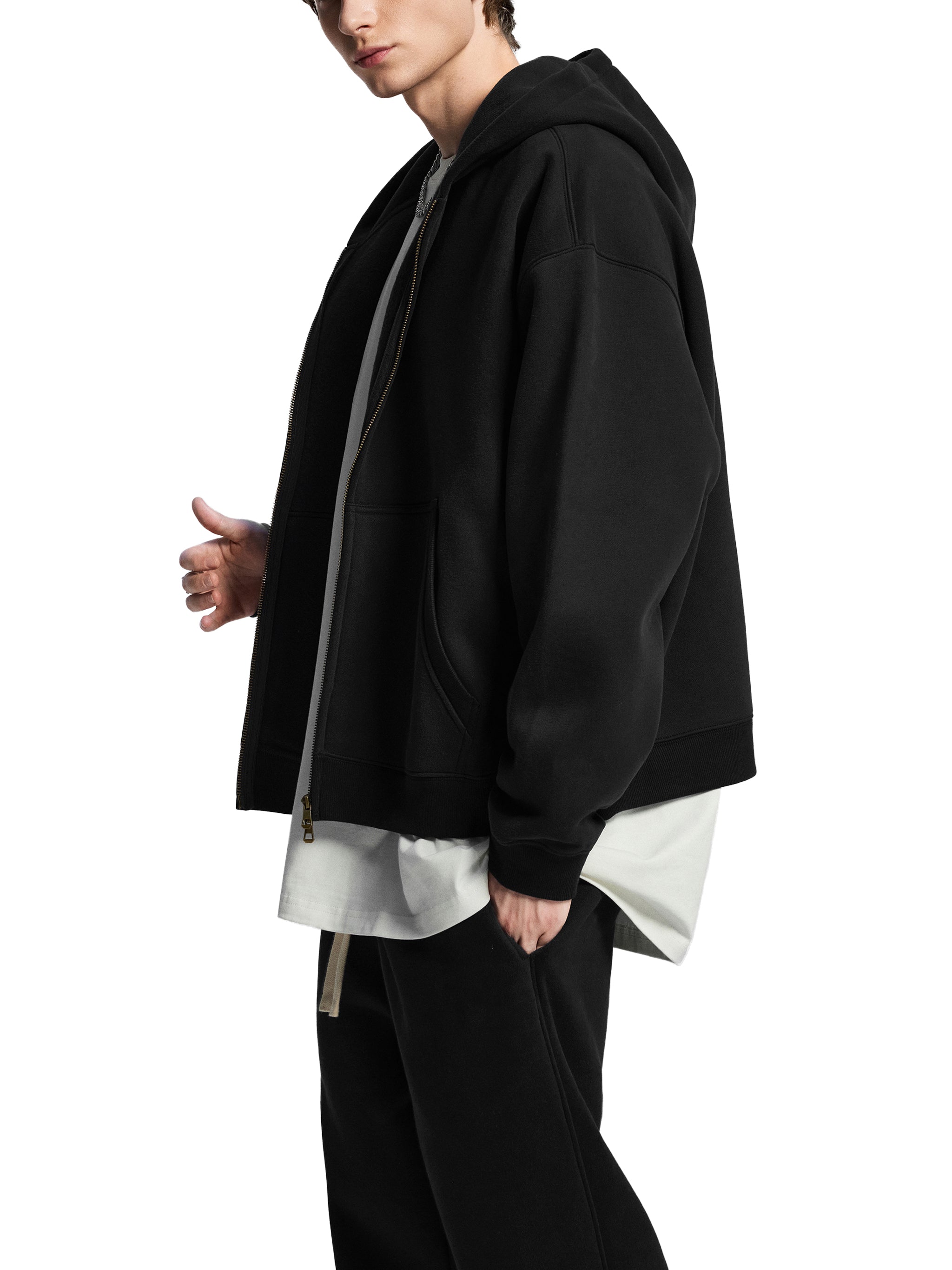 Essential Oversized Fleece Boxy Hoodie