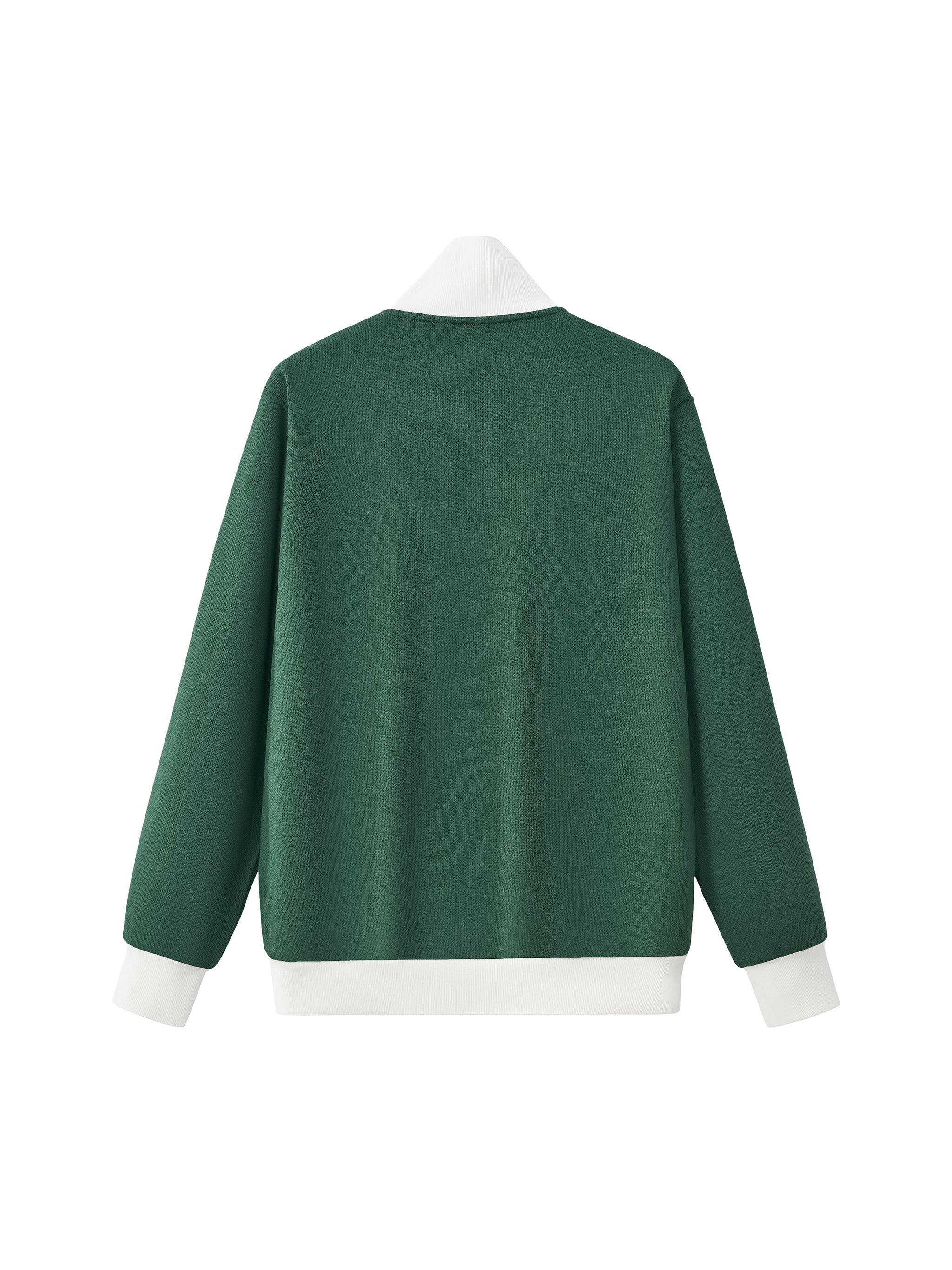 Contrast Side Stripe Fleece Track Jacket
