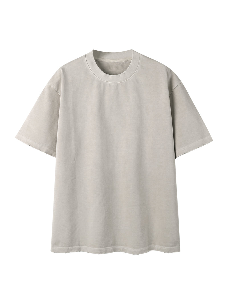 Heavyweight Vintage Washed Frayed T-Shirt