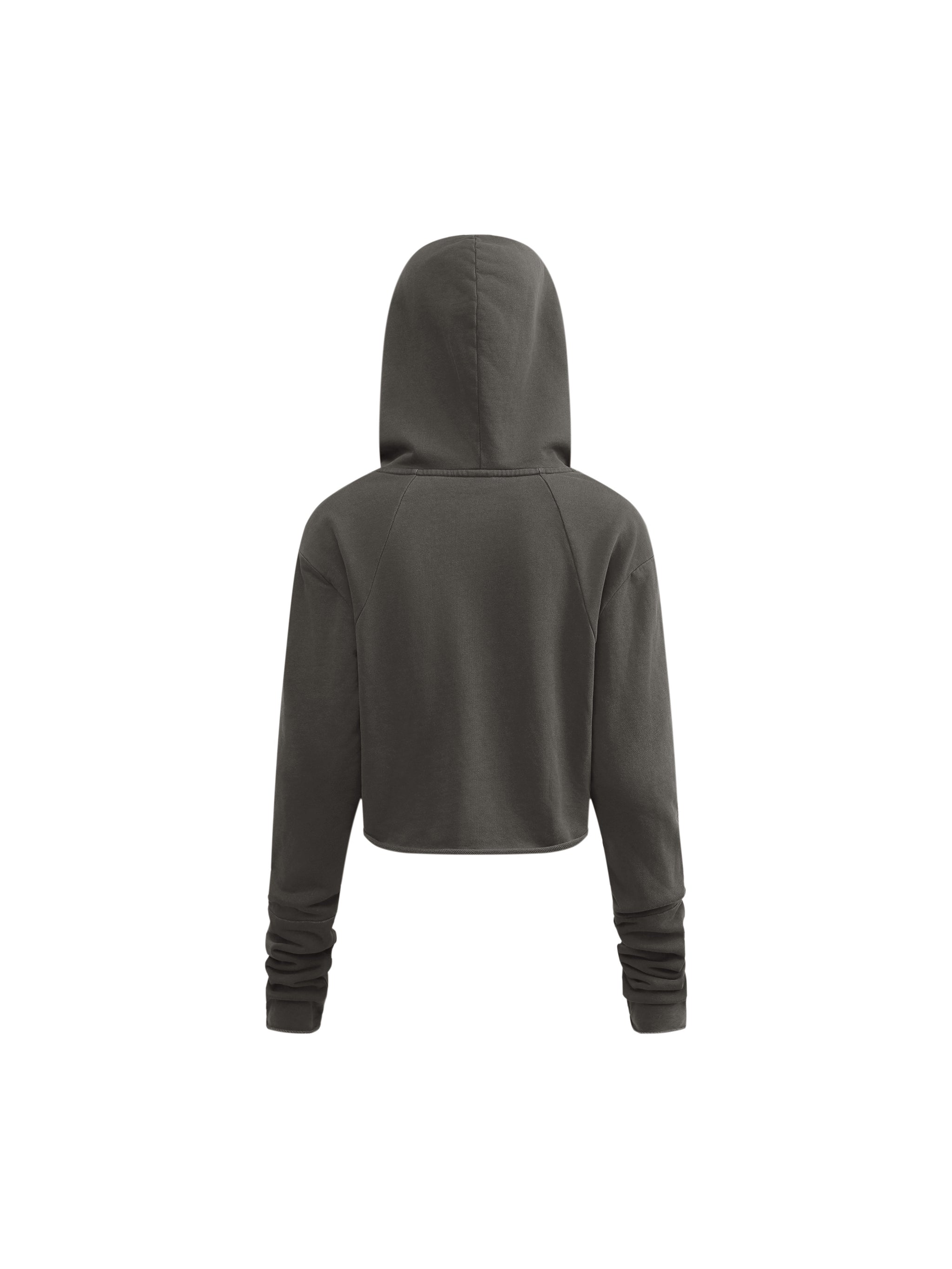 Vintage Washed Raw Edge Hoodie