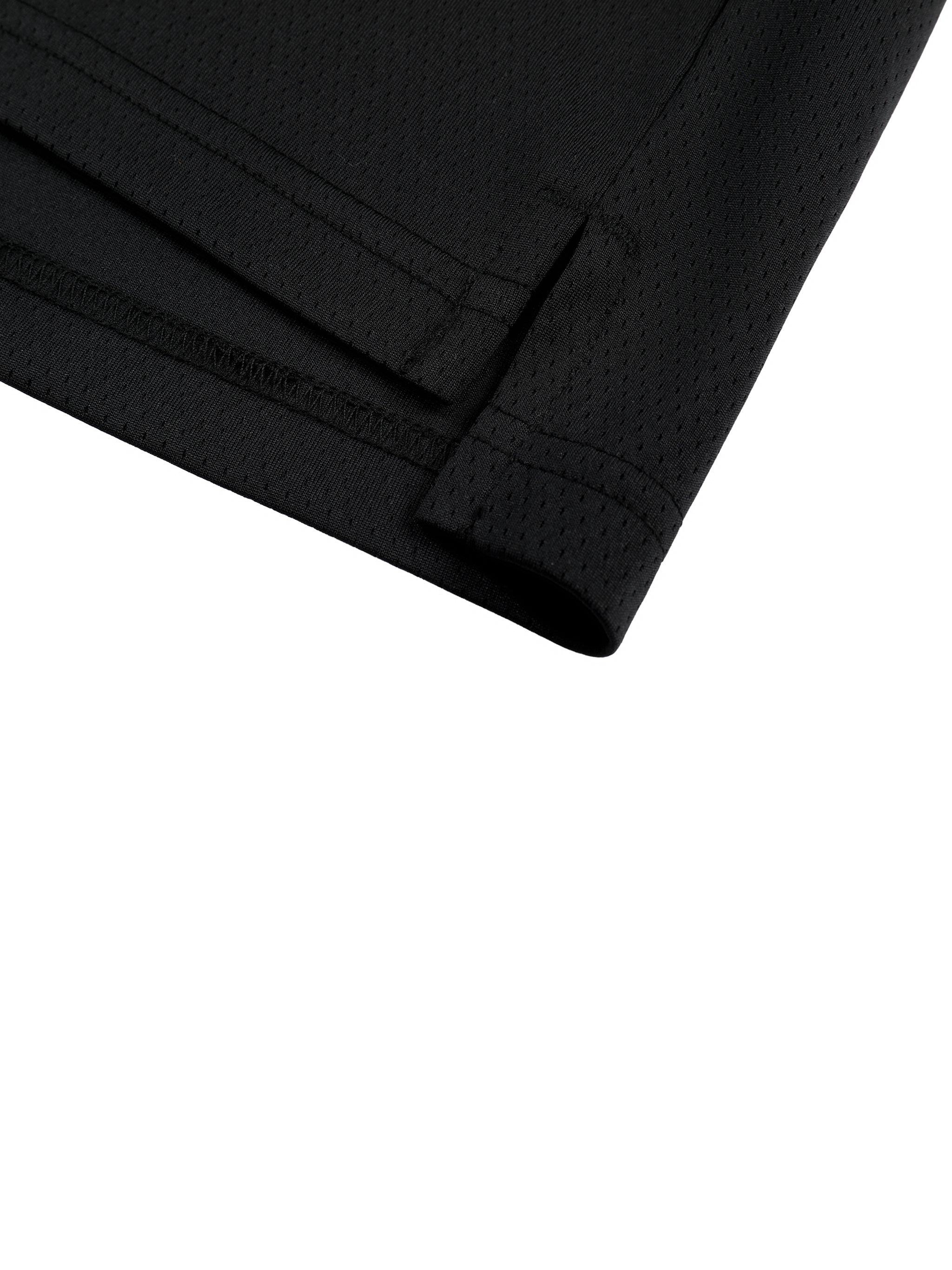 Contrast Raglan Sleeve Mesh T-Shirt
