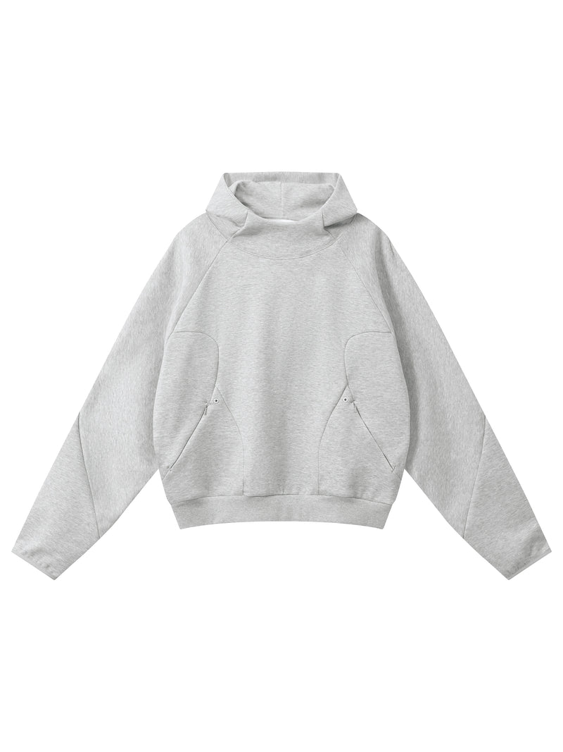 Curved Panel Raglan Hoodie