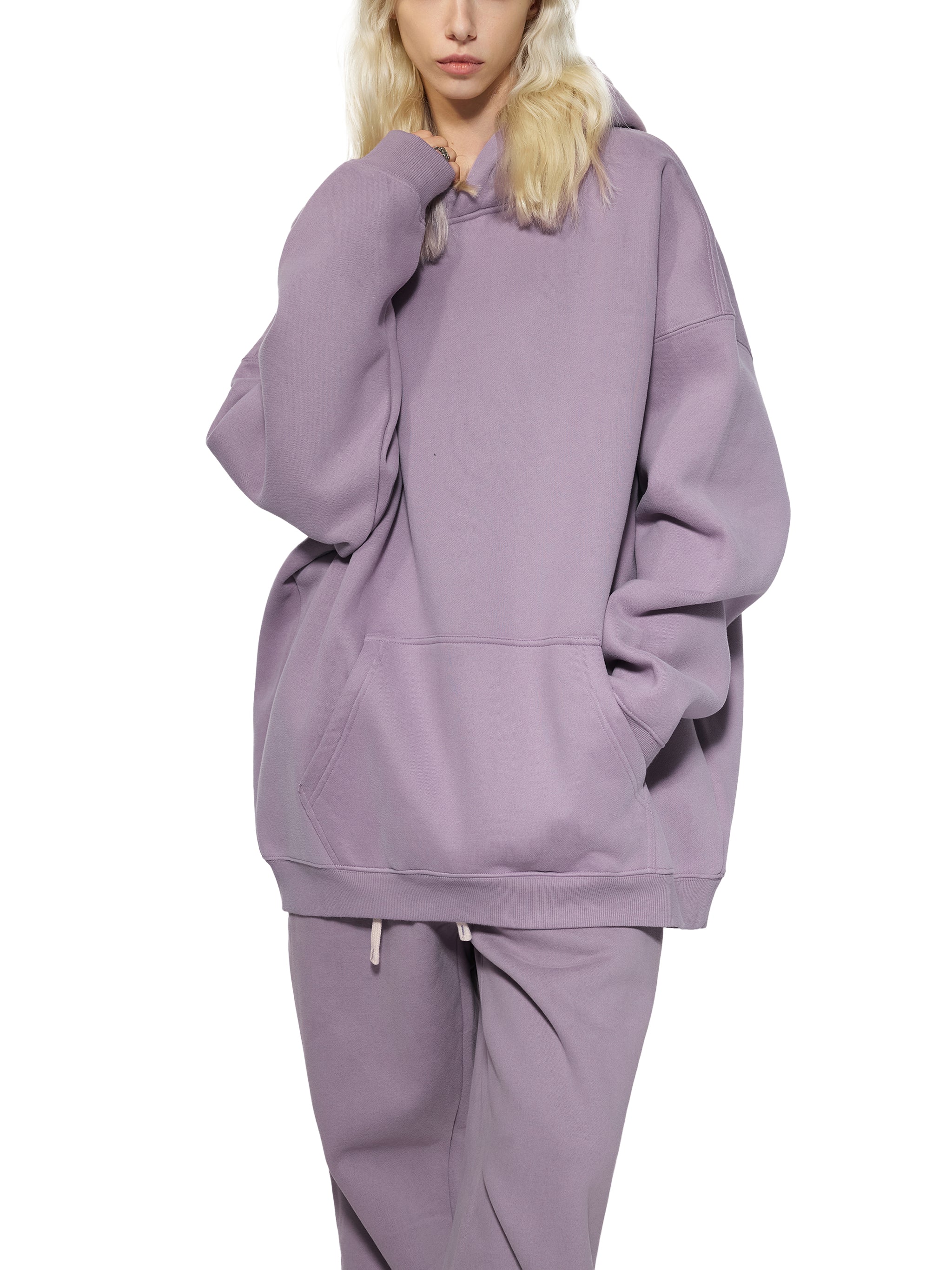 Unisex Oversized Fleece Hoodie – Heavyweight Pullover Streetwear Hoodie