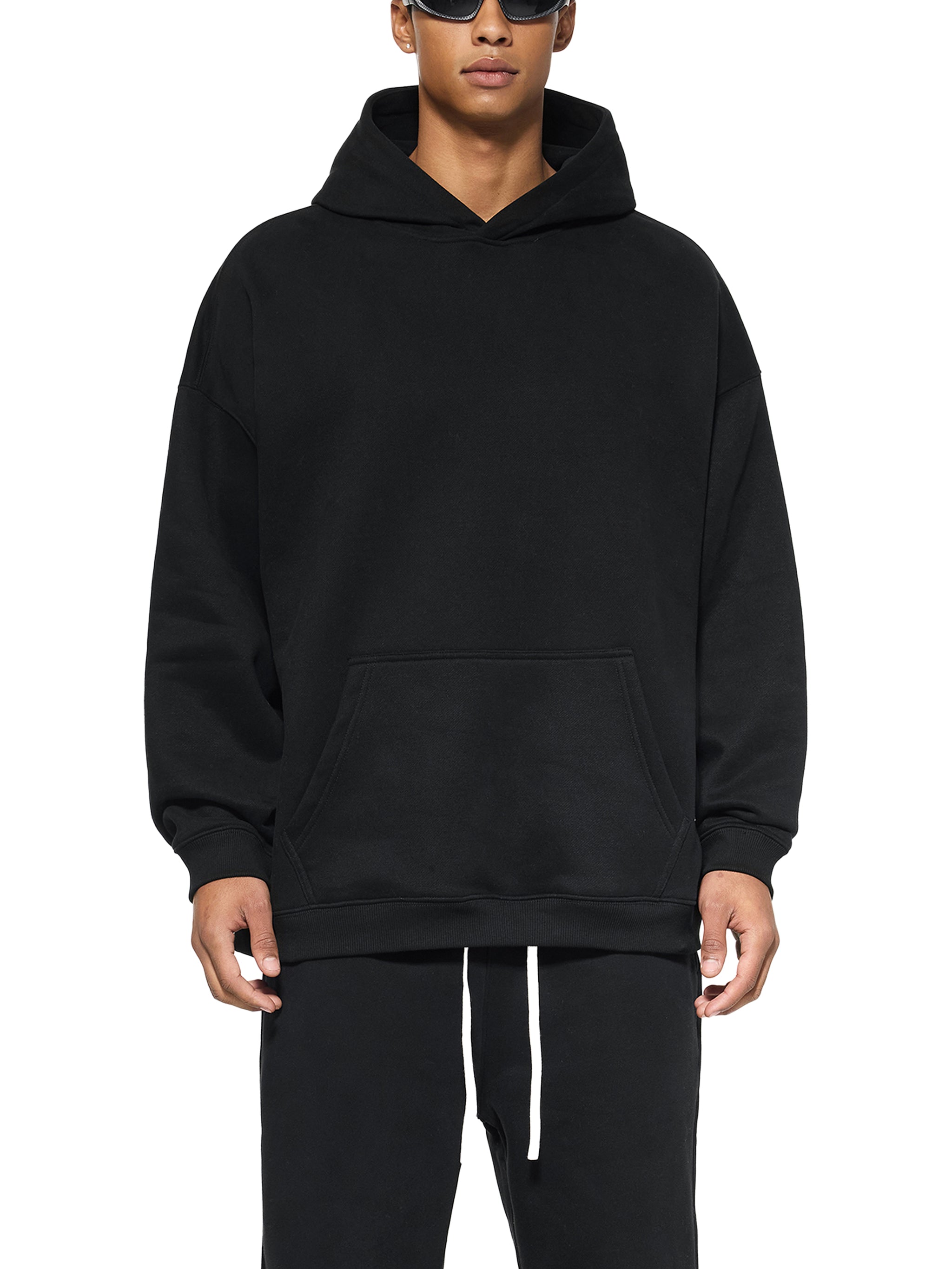 Unisex Oversized Fleece Hoodie – Heavyweight Pullover Streetwear Hoodie