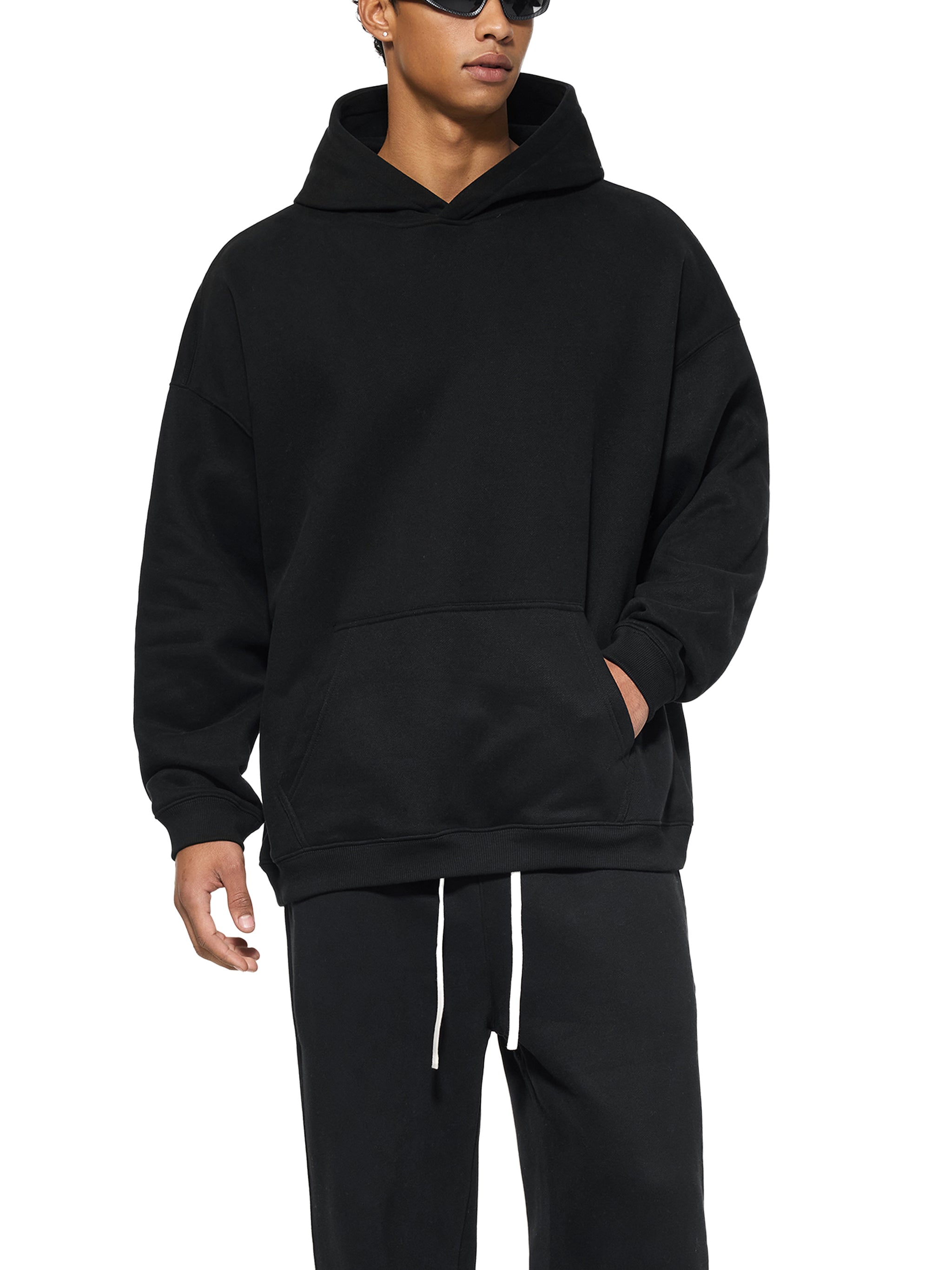 Unisex Oversized Fleece Hoodie – Heavyweight Pullover Streetwear Hoodie