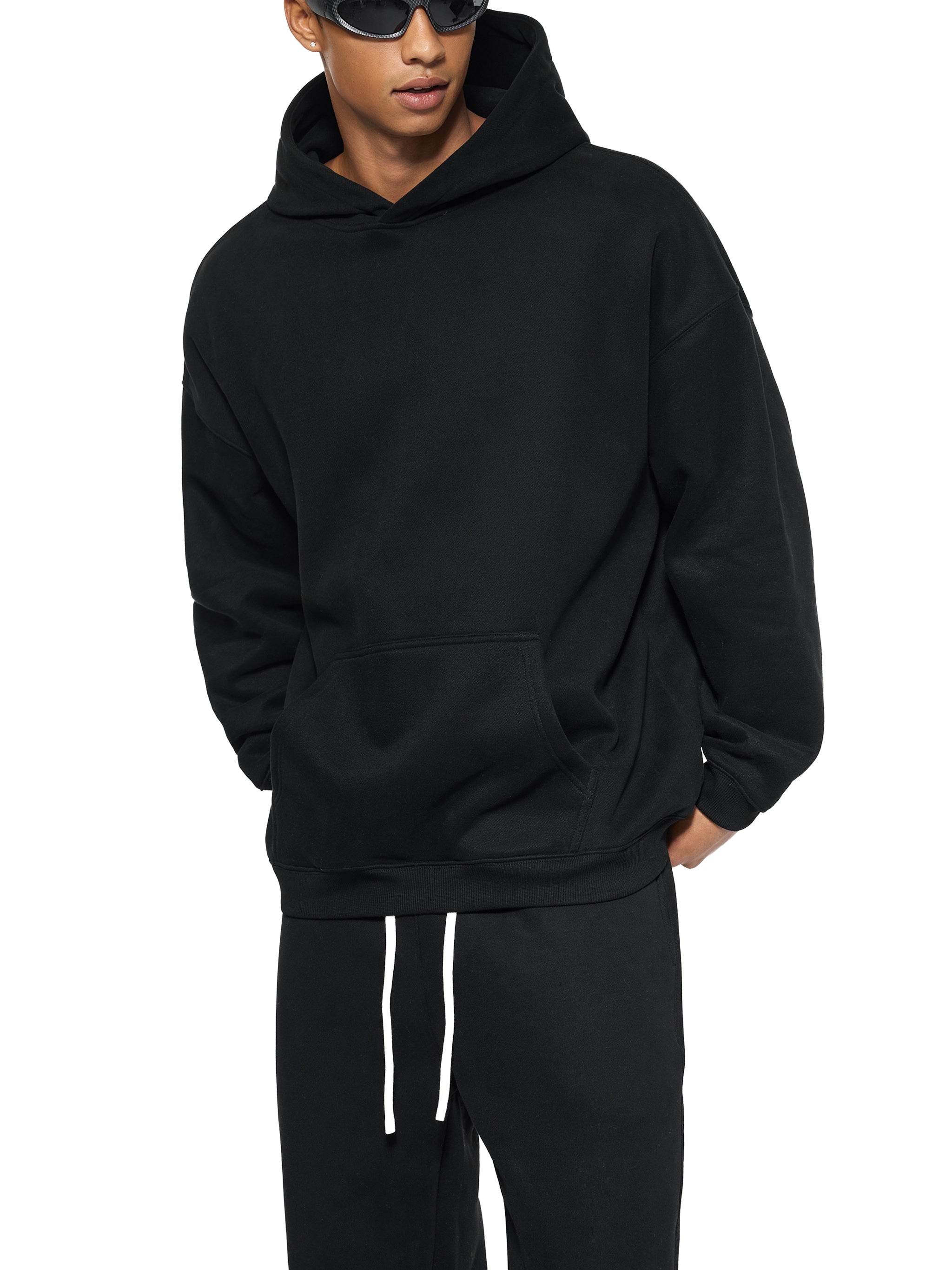 Unisex Oversized Fleece Hoodie – Heavyweight Pullover Streetwear Hoodie