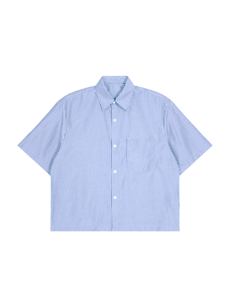 Oversized Vertical Stripe Boxy Shirt