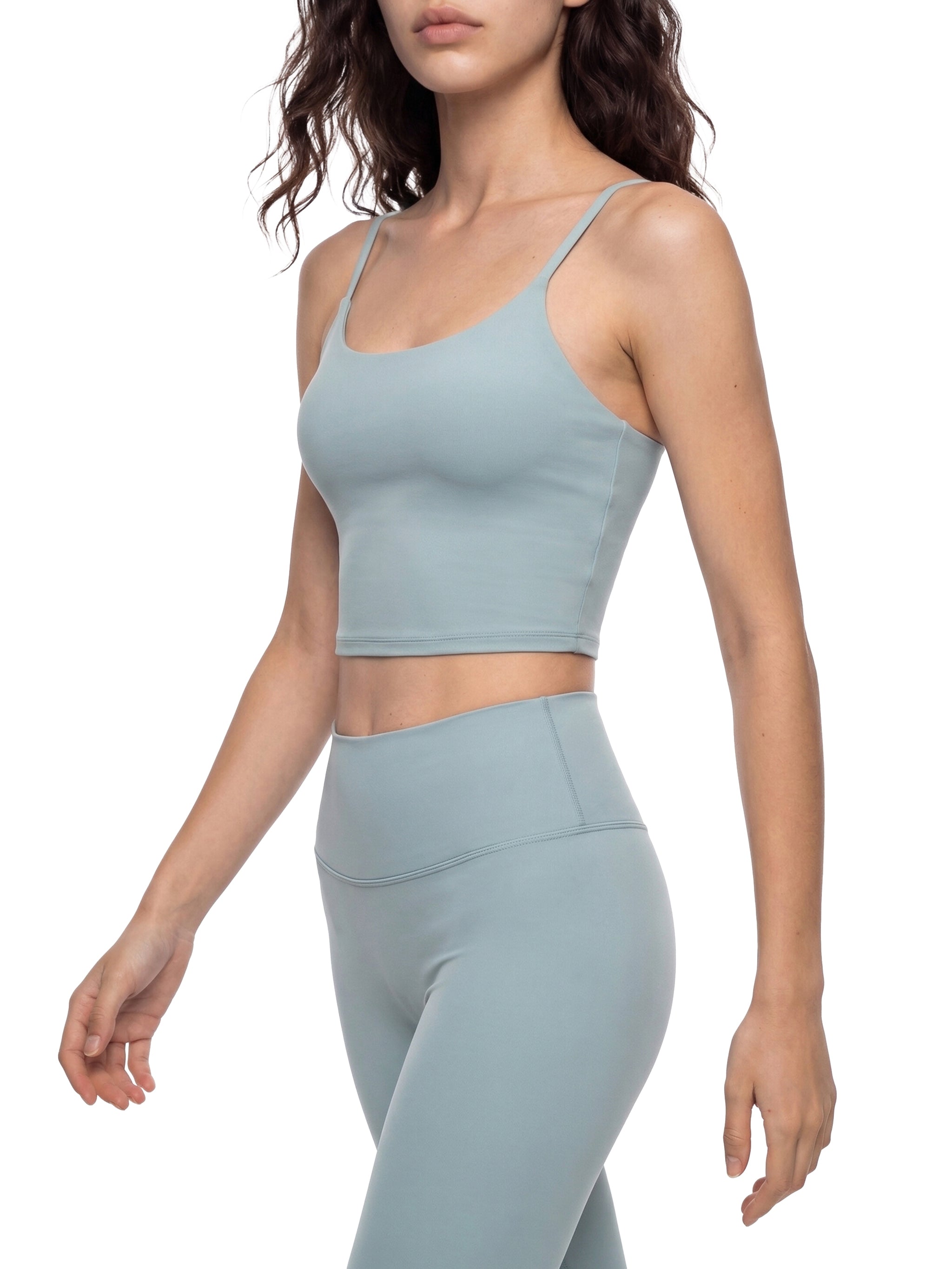 Women's Spaghetti Strap Yoga Sports Bra – Low Impact Activewear Bra