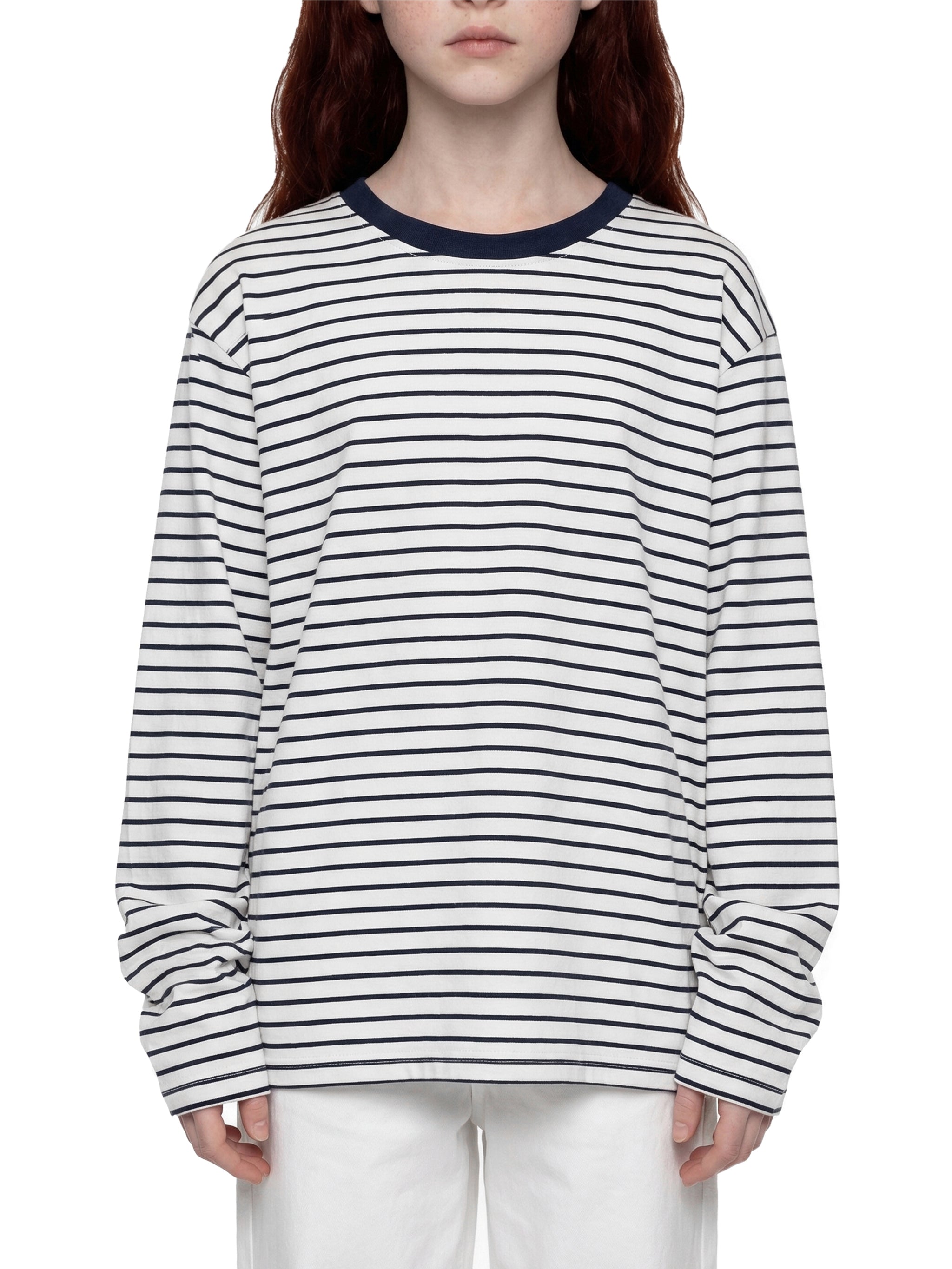 Kids' Striped Long Sleeve T-Shirt – Soft Cotton Everyday Crew Neck Tee