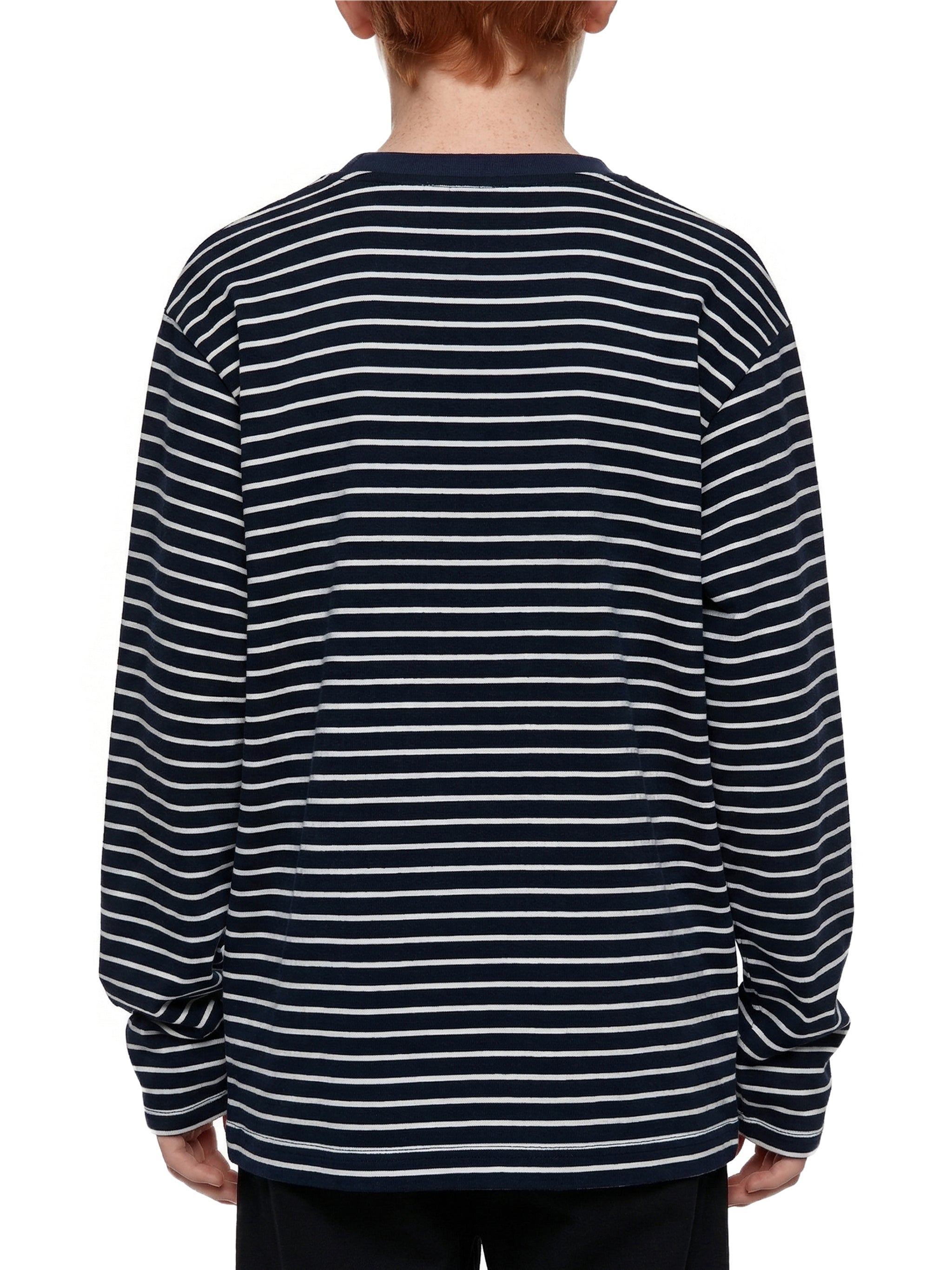 Kids' Striped Long Sleeve T-Shirt – Soft Cotton Everyday Crew Neck Tee