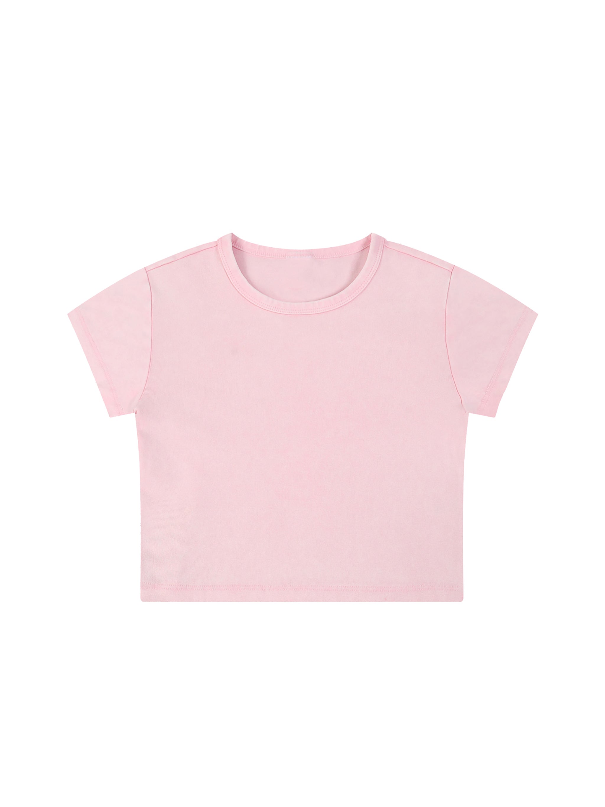 Women's Snow Washed Crop Top – Vintage Oversized Streetwear Tee