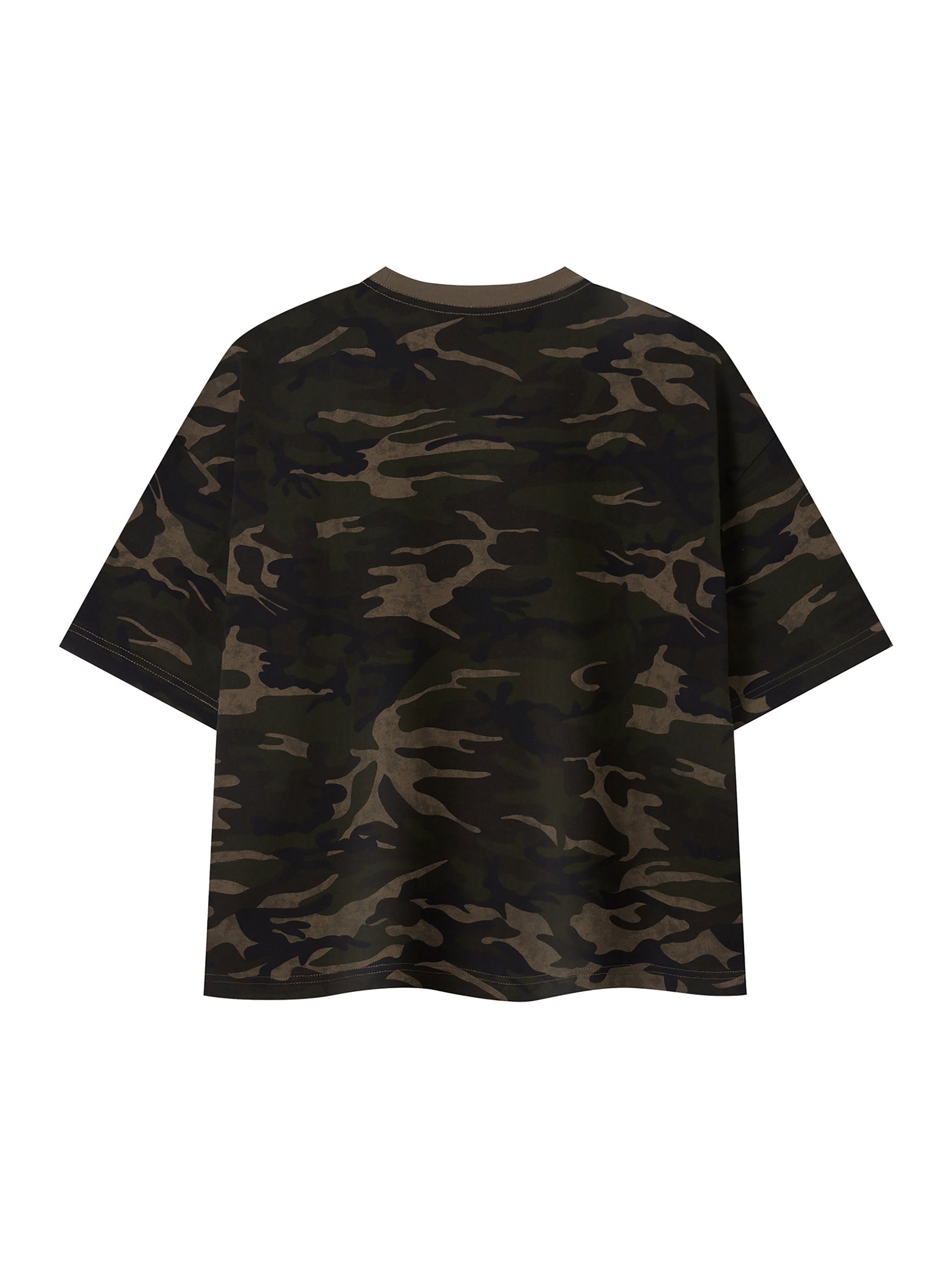 Unisex Camo Boxy T-Shirt – Oversized Camouflage Streetwear Tee