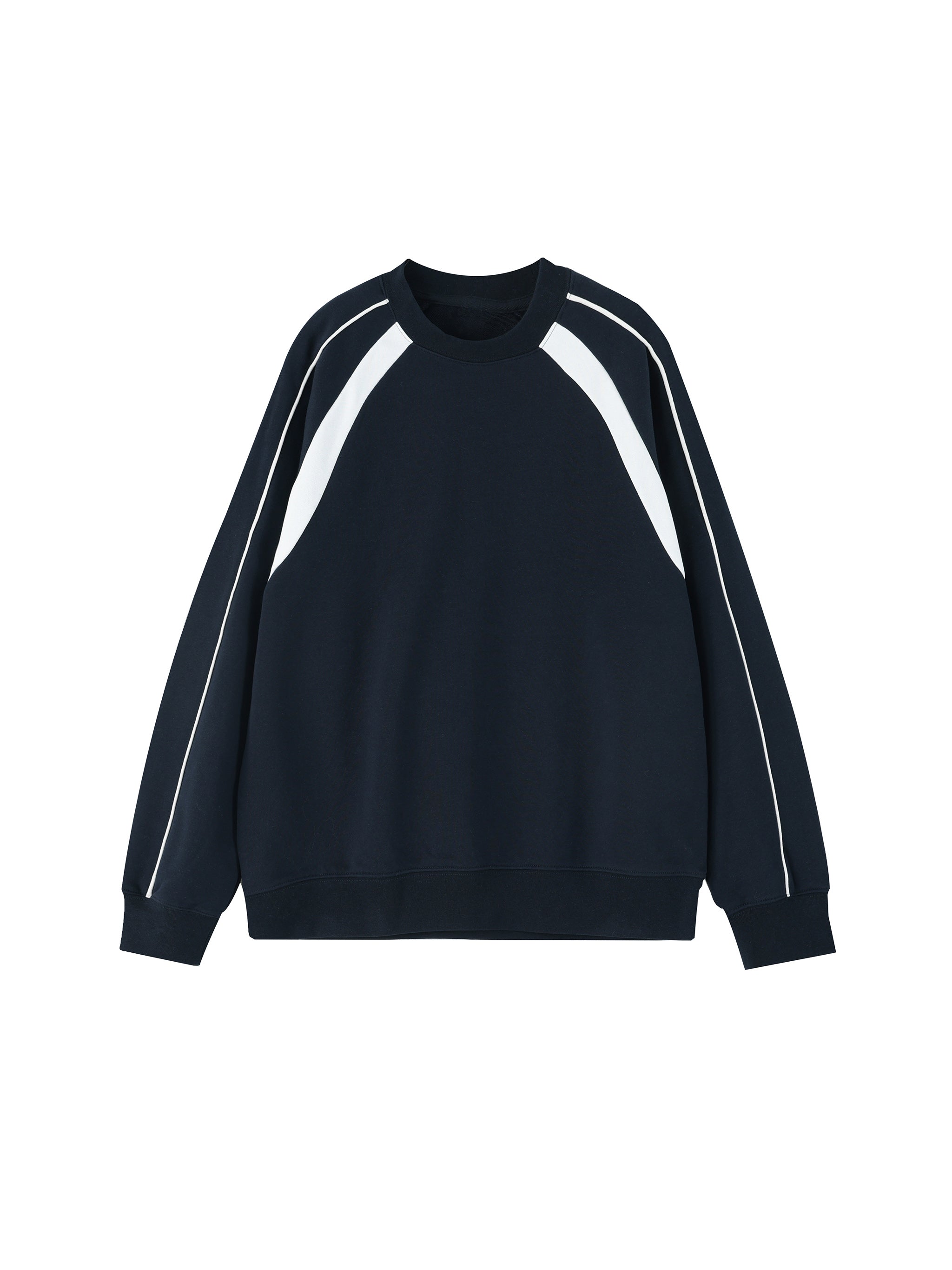 Unisex Color Block Crewneck Sweatshirt – Oversized Premium Streetwear Pullover