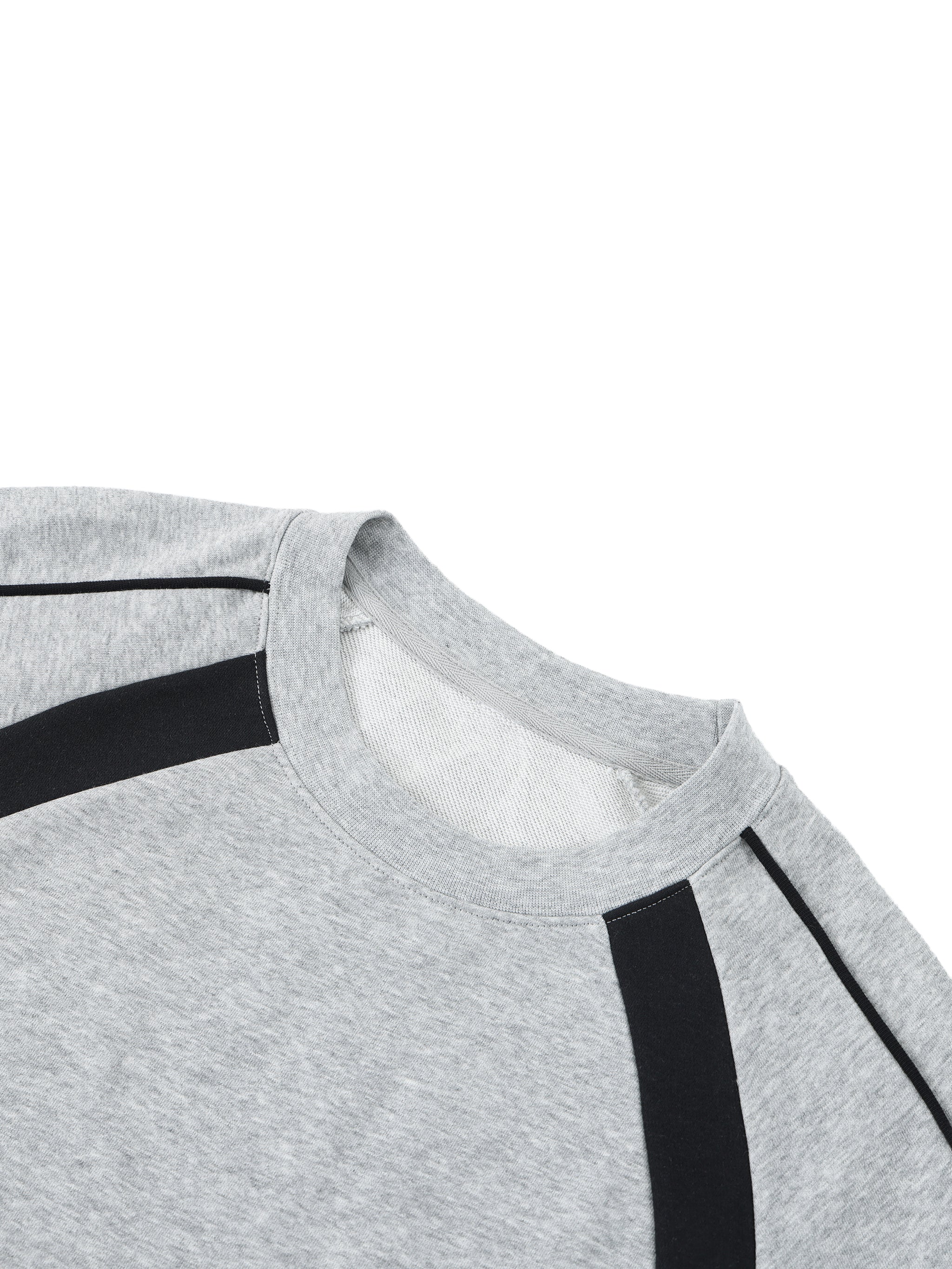 Unisex Color Block Crewneck Sweatshirt – Oversized Premium Streetwear Pullover