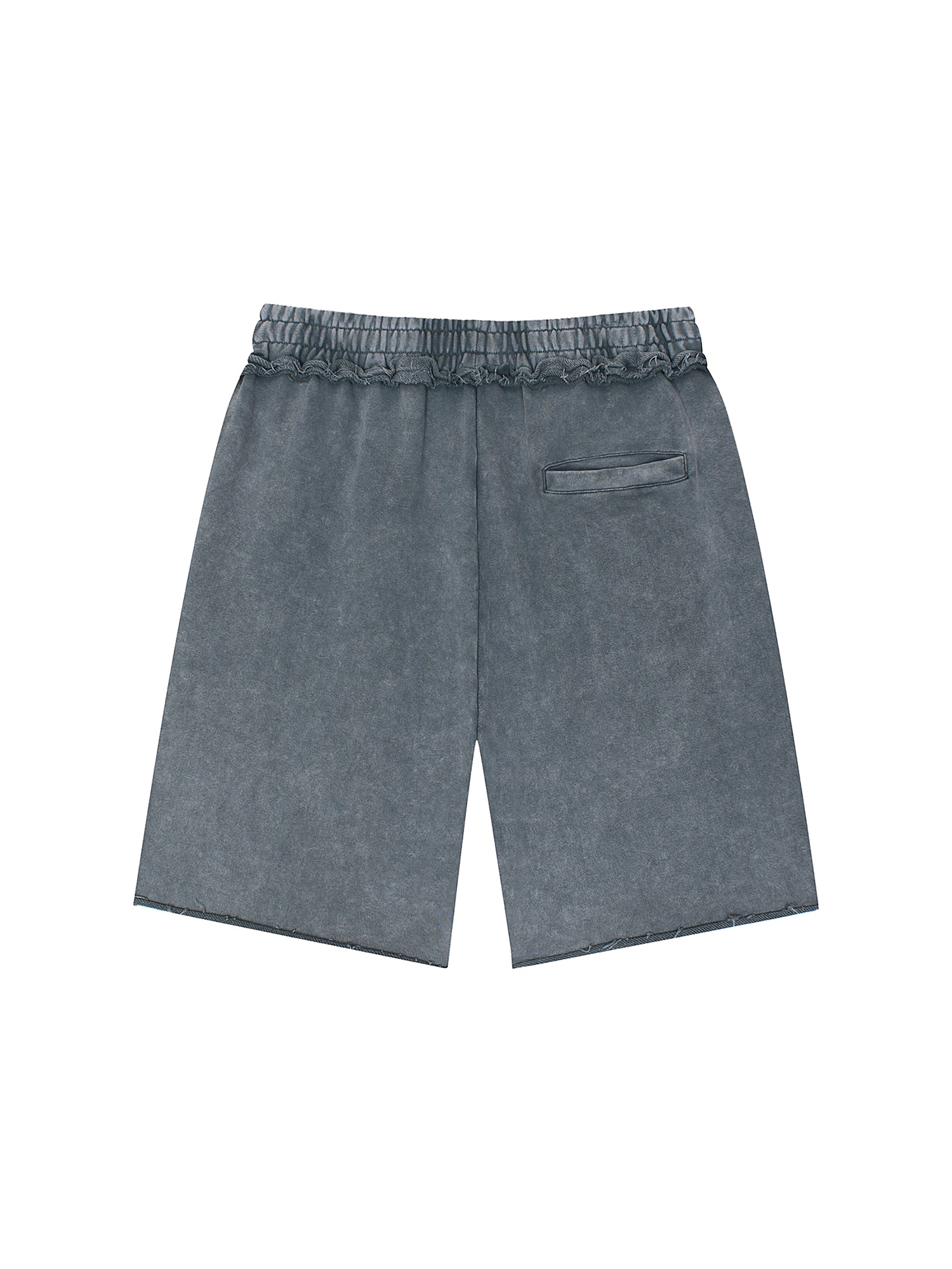 Unisex Mineral Wash Raw Edge Shorts – Oversized Premium Streetwear Shorts