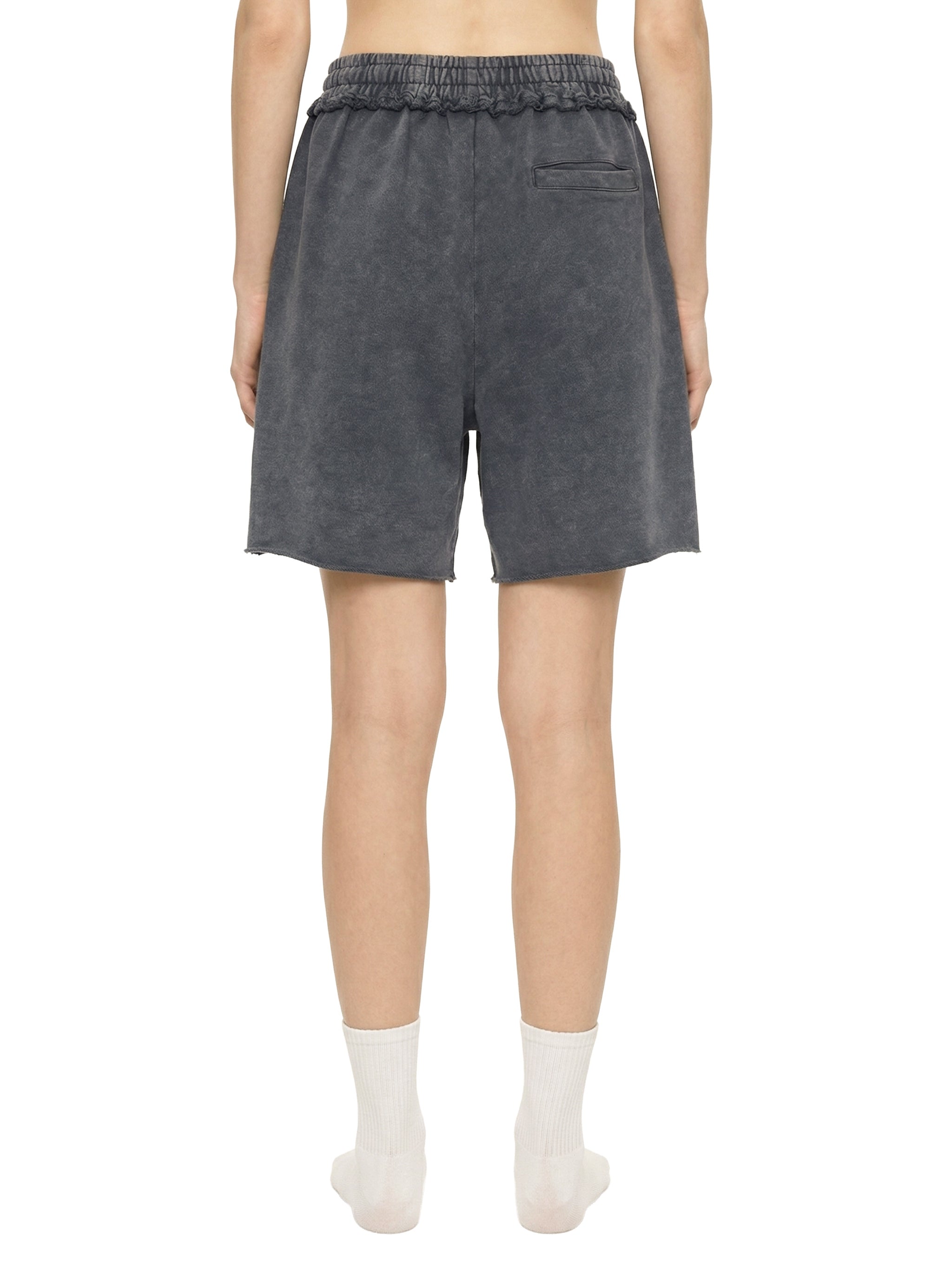 Unisex Mineral Wash Raw Edge Shorts – Oversized Premium Streetwear Shorts