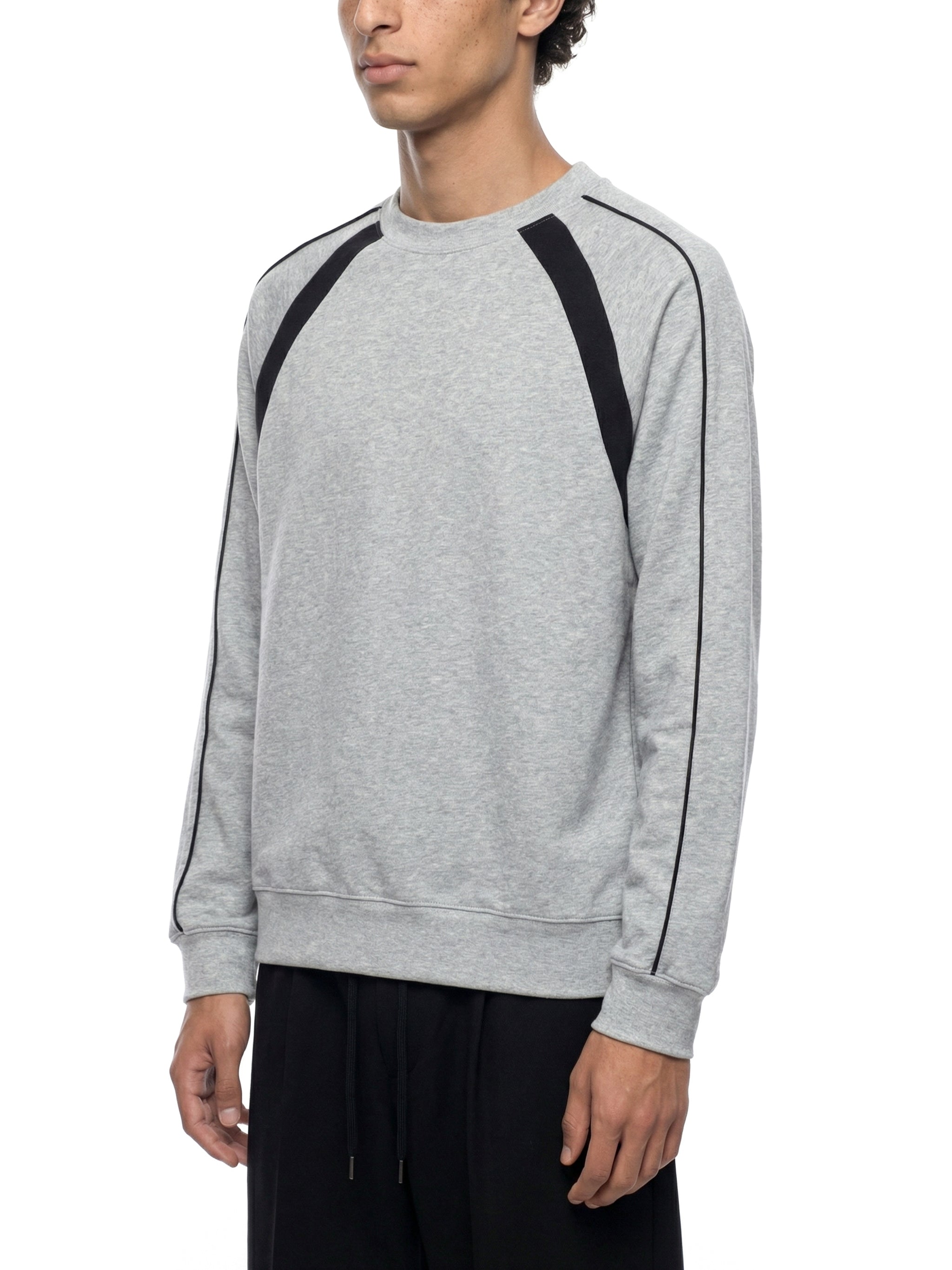 Unisex Color Block Crewneck Sweatshirt – Oversized Premium Streetwear Pullover