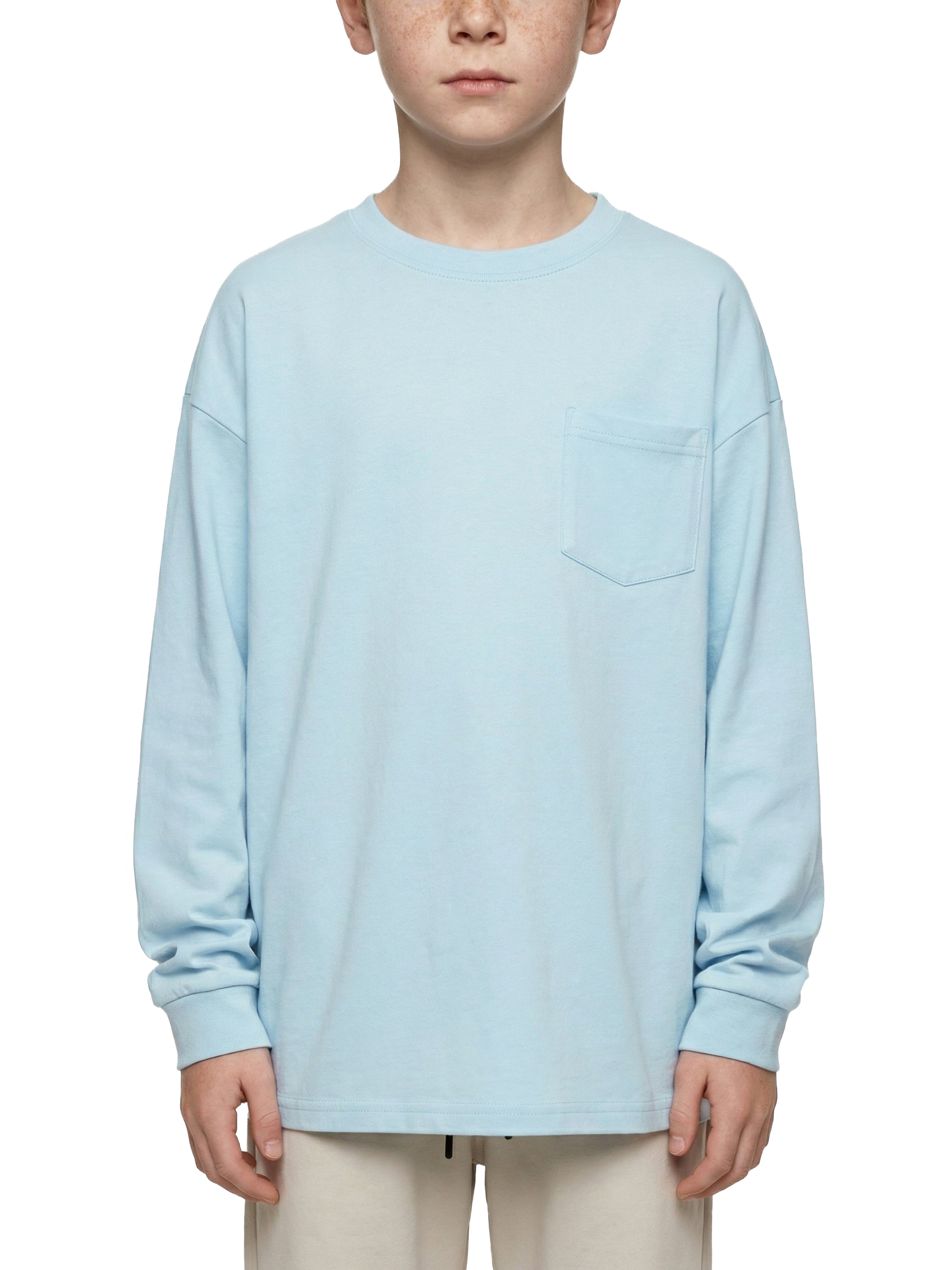 Kids' Long Sleeve T-Shirt – Soft Cotton Everyday Crew Neck Tee