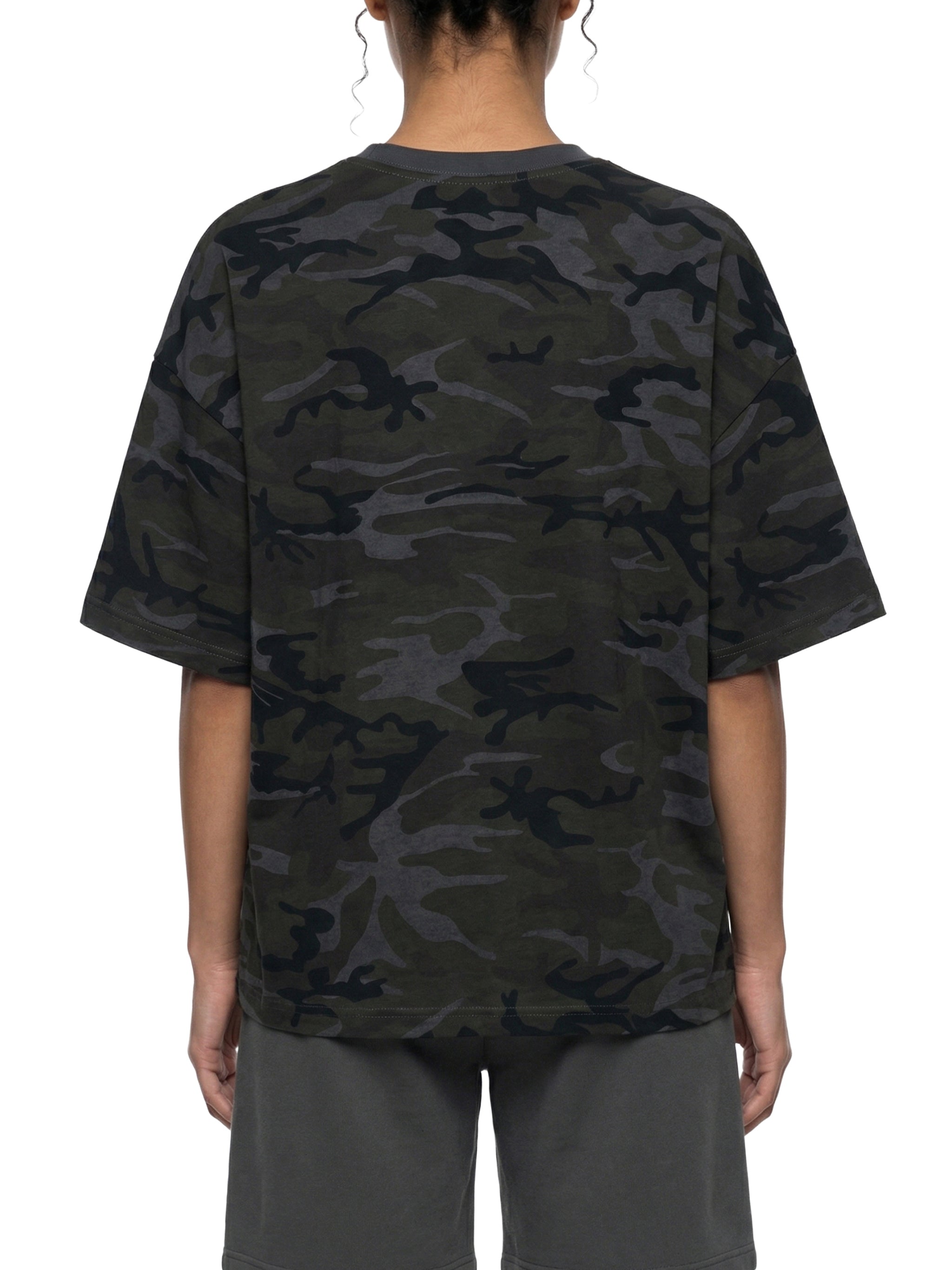 Unisex Camo Boxy T-Shirt – Oversized Camouflage Streetwear Tee