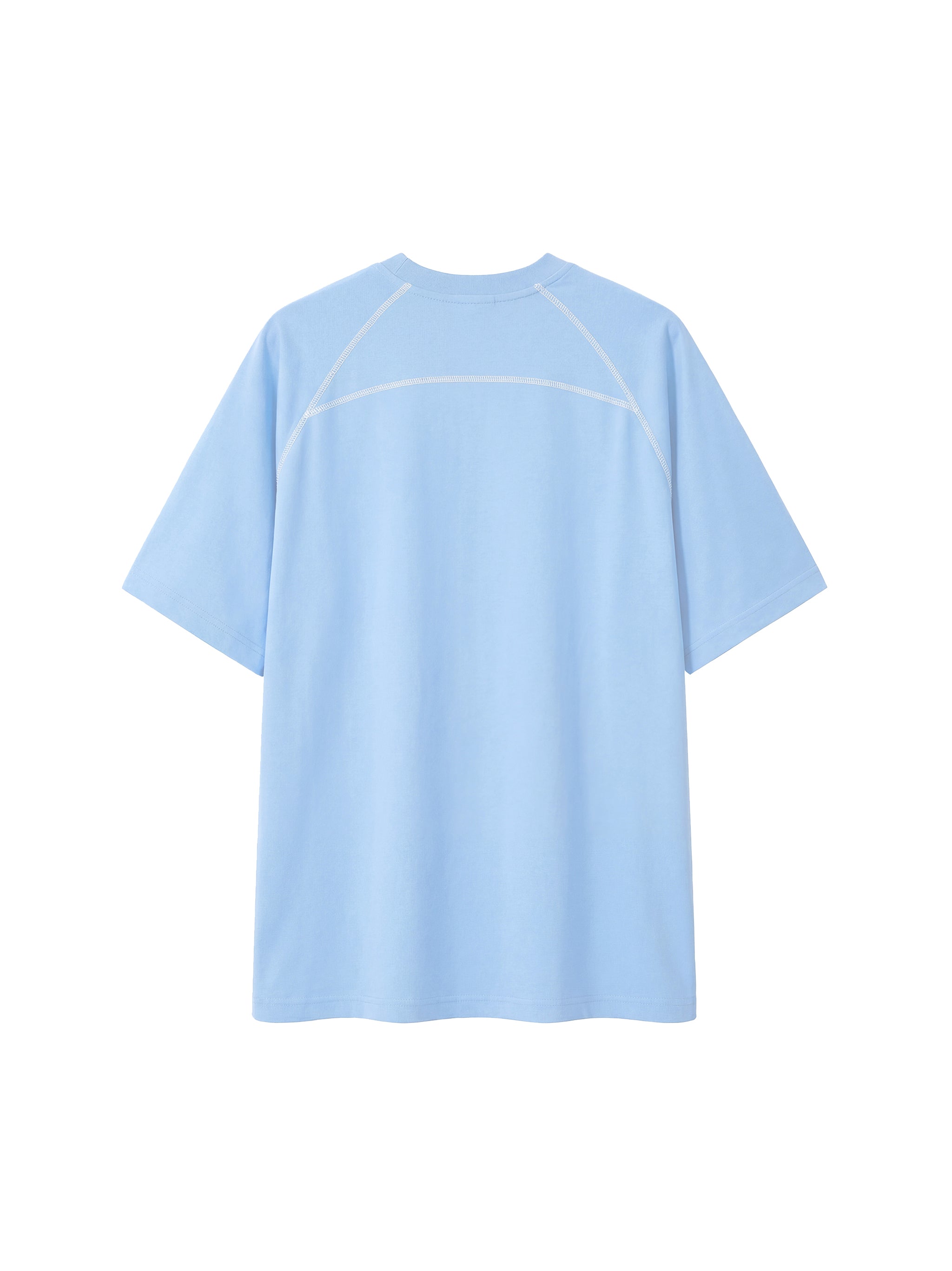 Unisex Contrast Stitch Raglan T-Shirt – Oversized Streetwear Tee