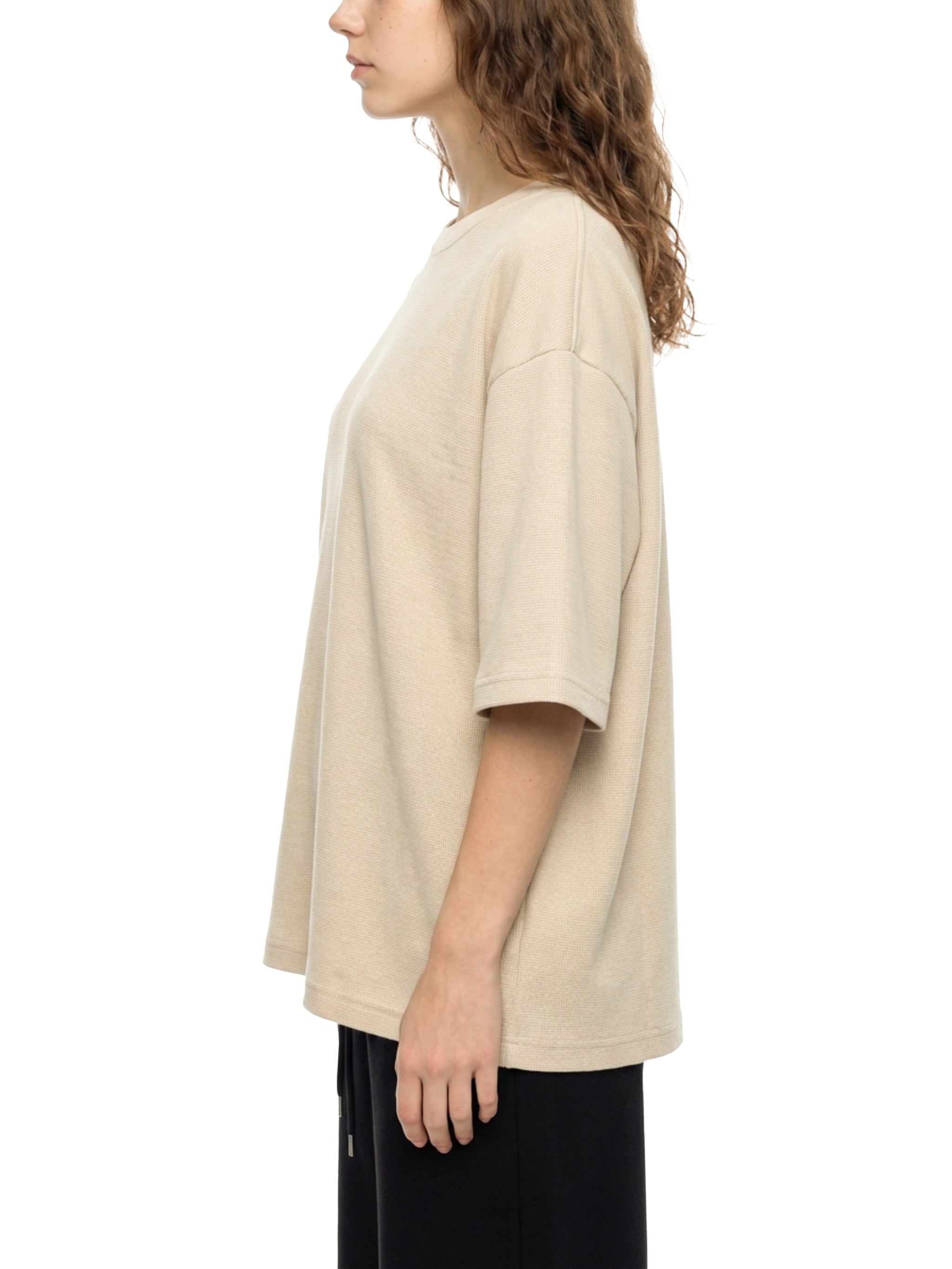 Unisex Mineral Wash Waffle Boxy T-Shirt – Oversized Textured Streetwear Tee