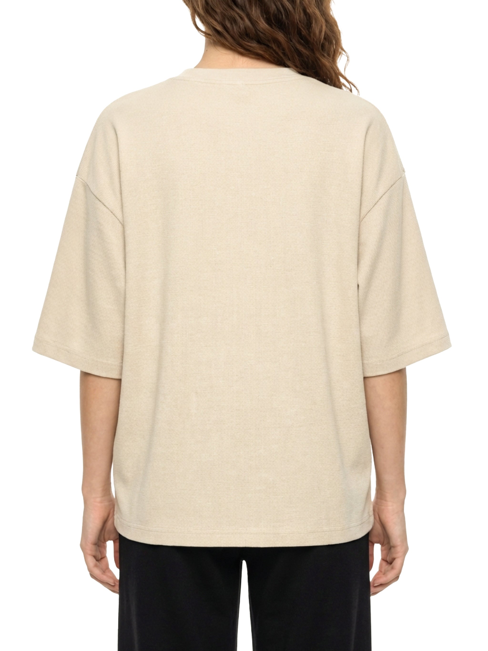 Unisex Mineral Wash Waffle Boxy T-Shirt – Oversized Textured Streetwear Tee