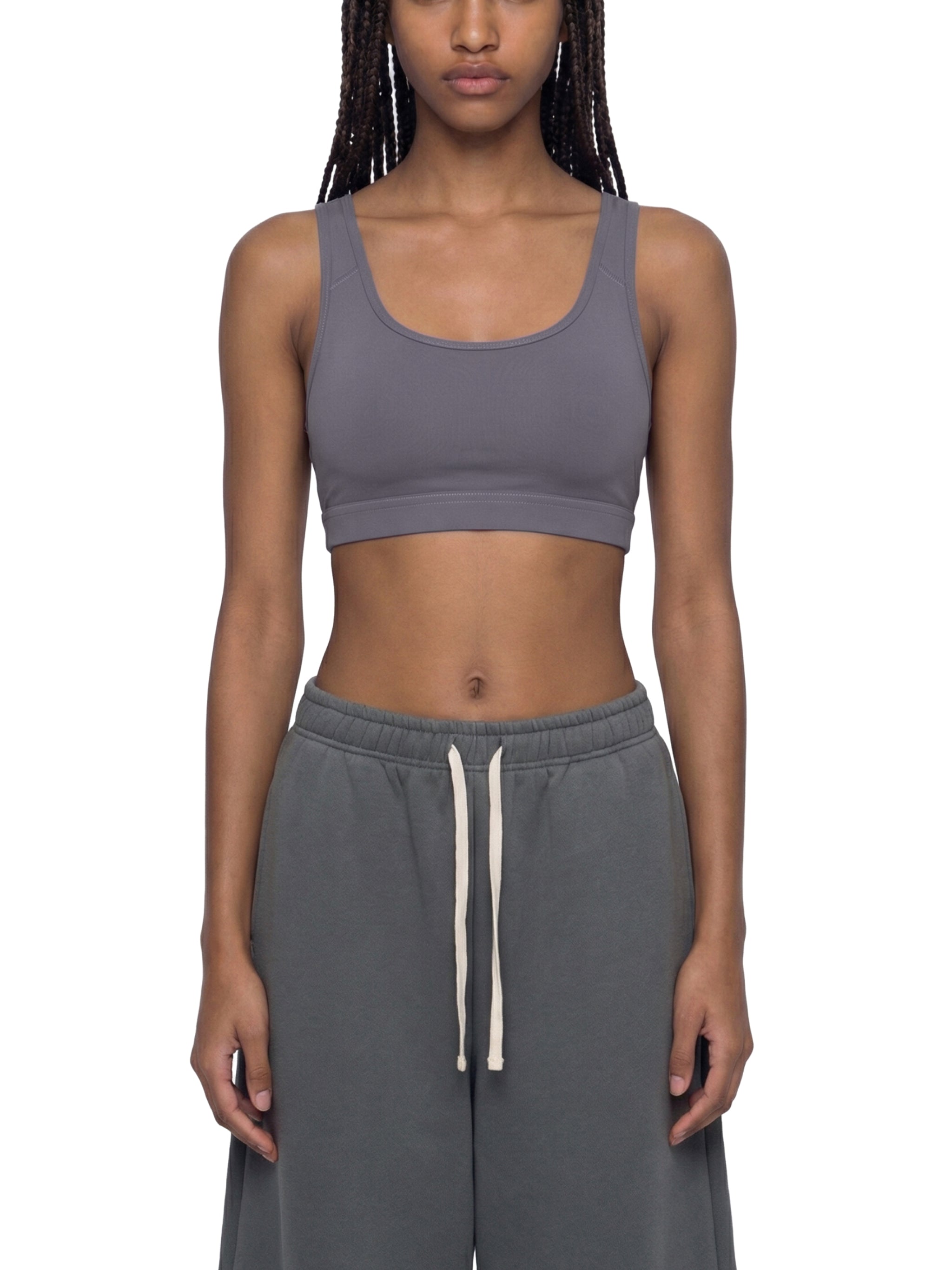 Women's Cropped Sports Bra – Medium Support Activewear Crop Top