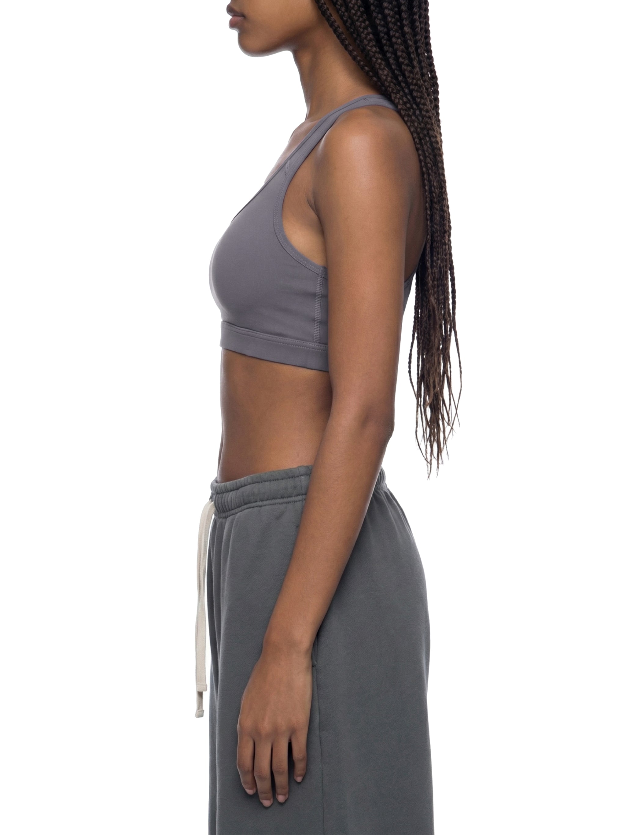 Women's Cropped Sports Bra – Medium Support Activewear Crop Top