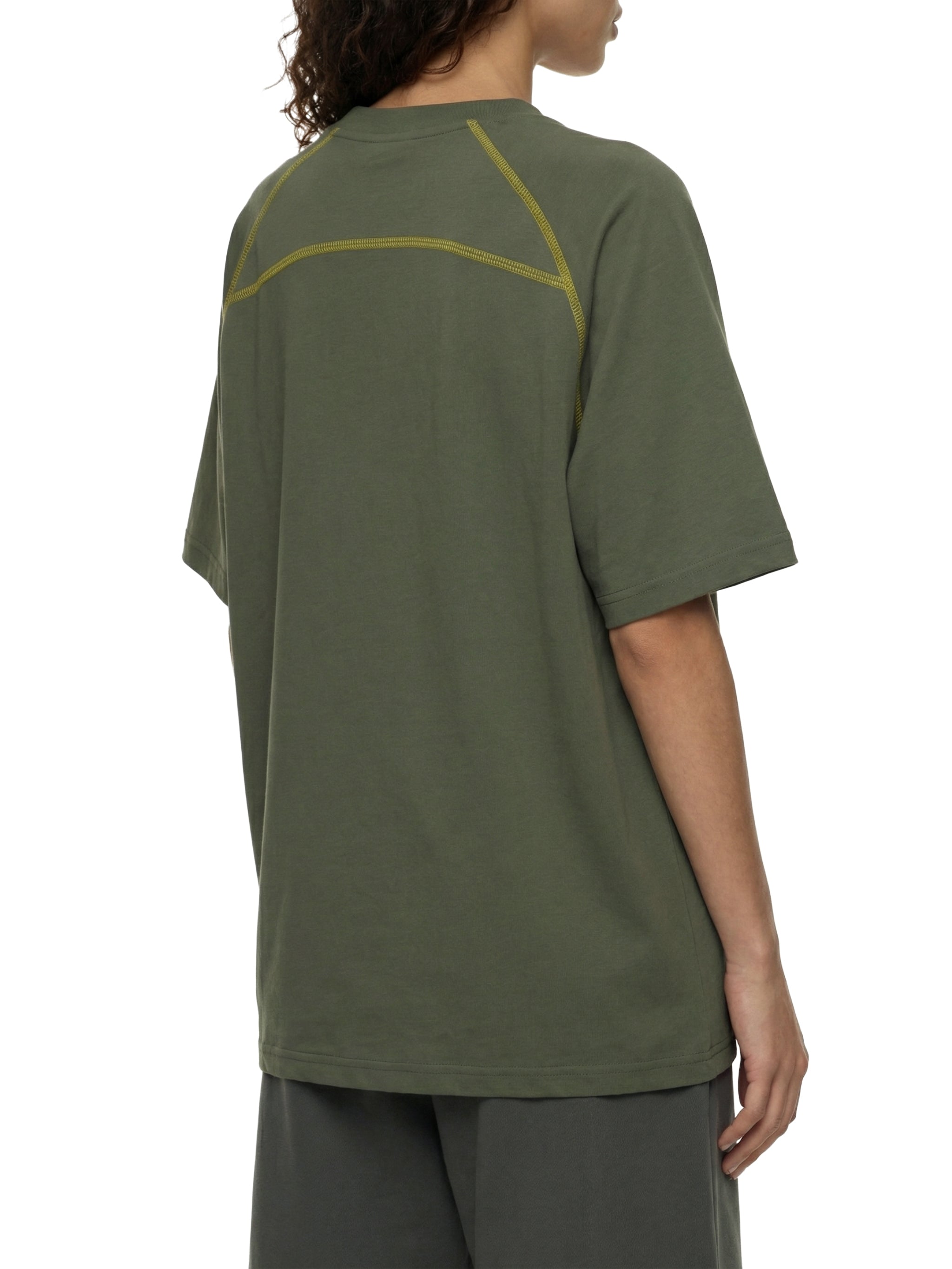 Unisex Contrast Stitch Raglan T-Shirt – Oversized Streetwear Tee