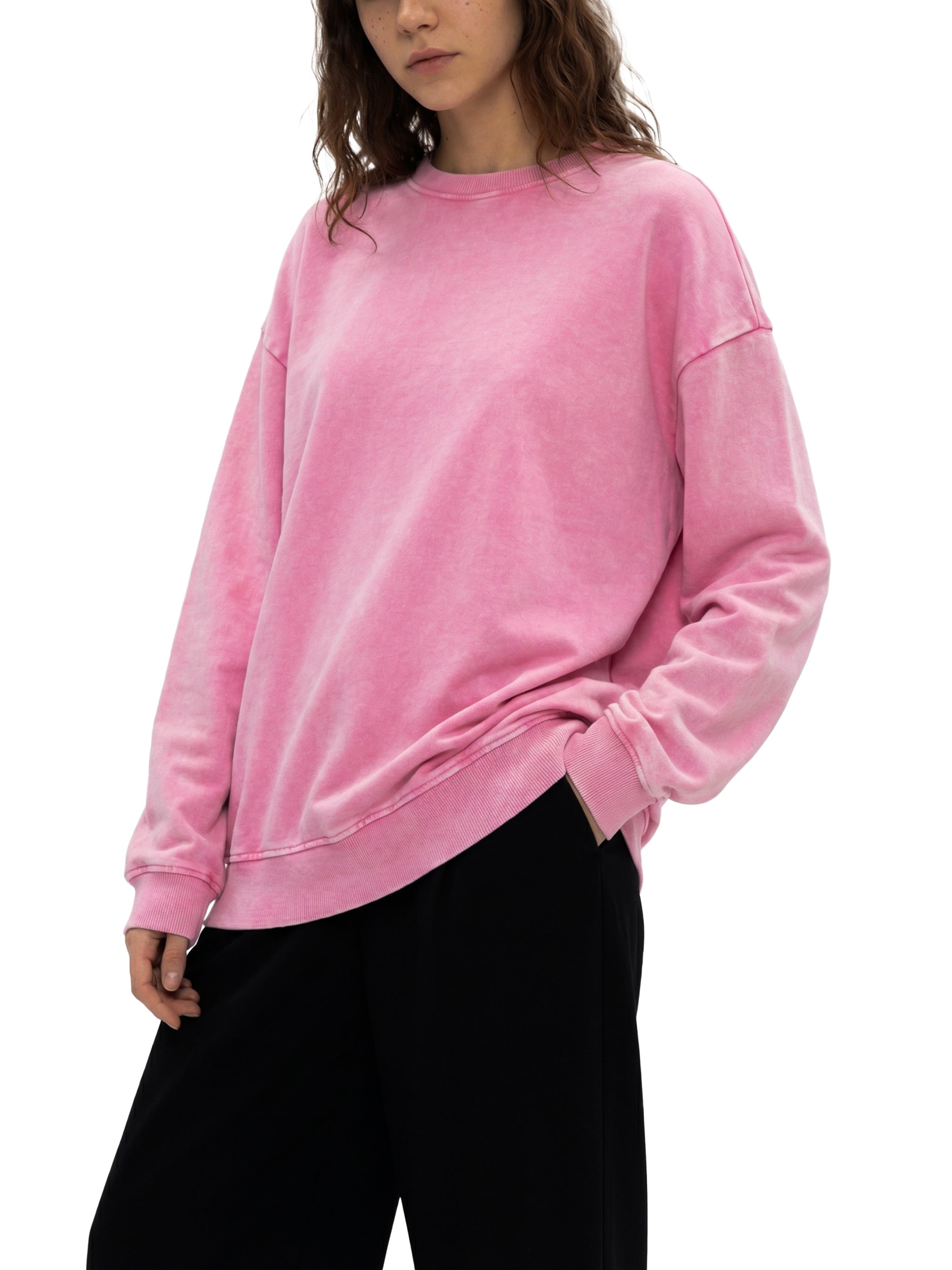 Snow Washed Oversized Sweatshirt – Premium Unisex Heavyweight Streetwear Pullover