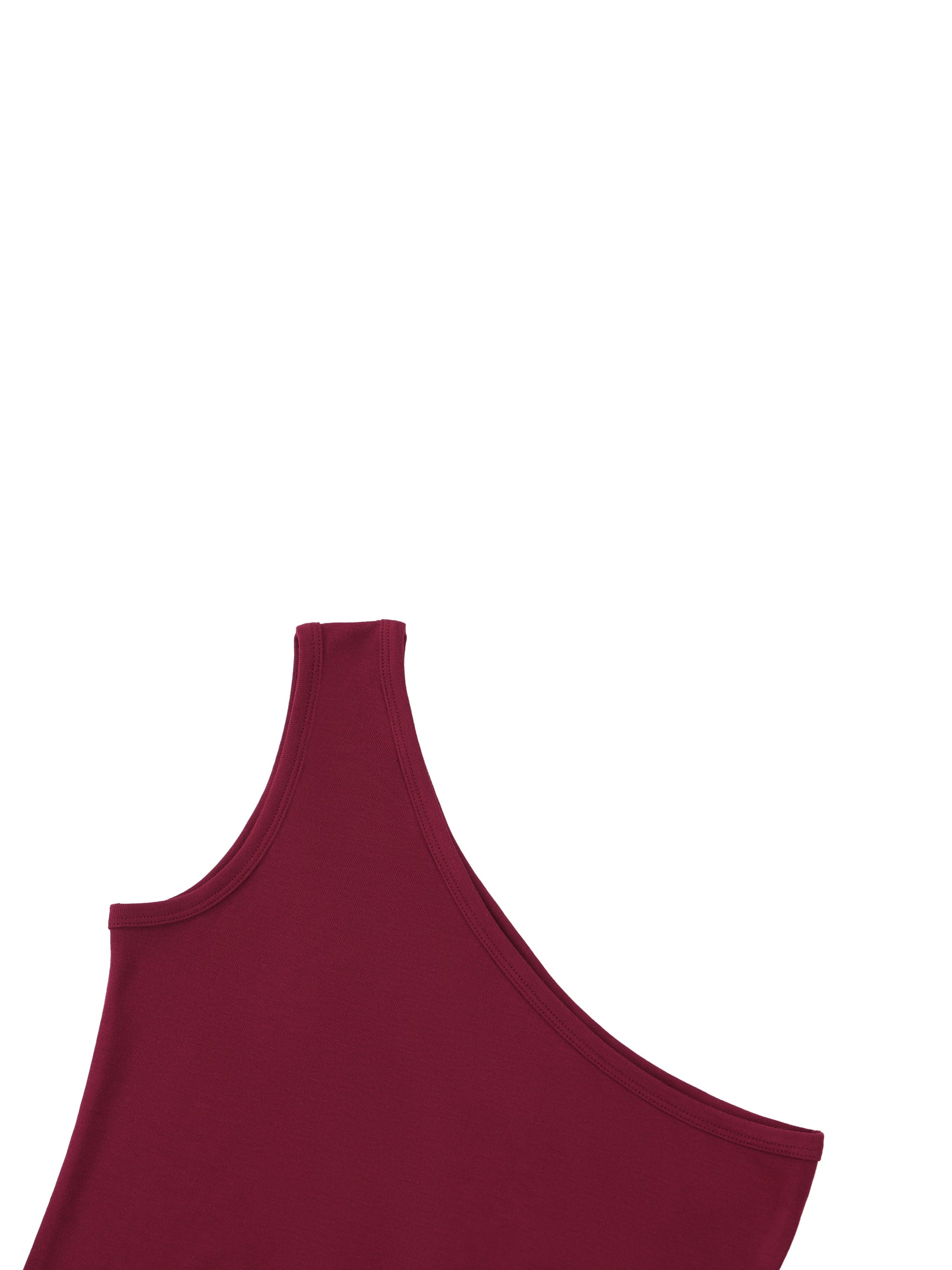 Women's One Shoulder Crop T-Shirt – Slim Fit Trendy Casual Top