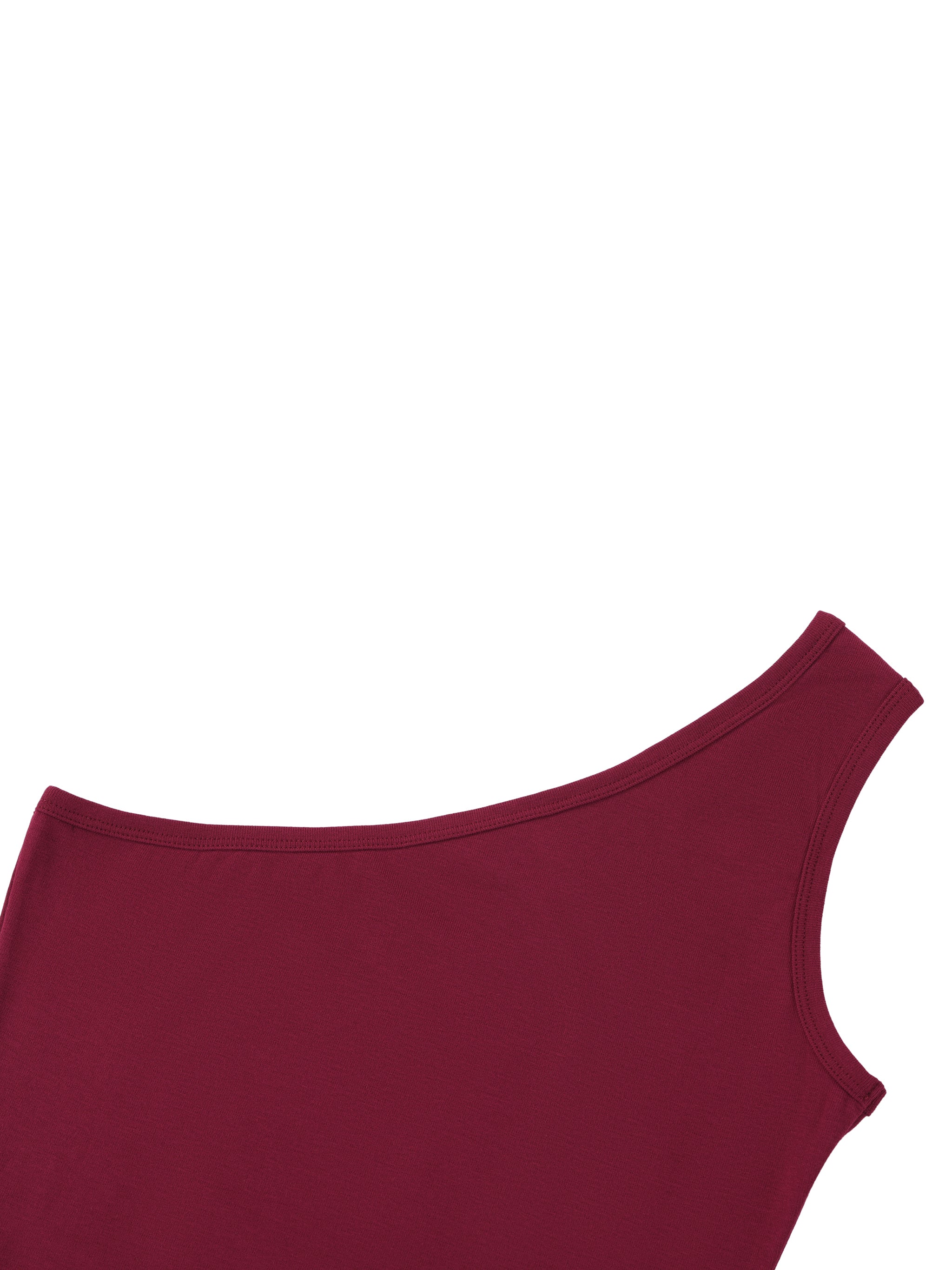 Women's One Shoulder Crop T-Shirt – Slim Fit Trendy Casual Top