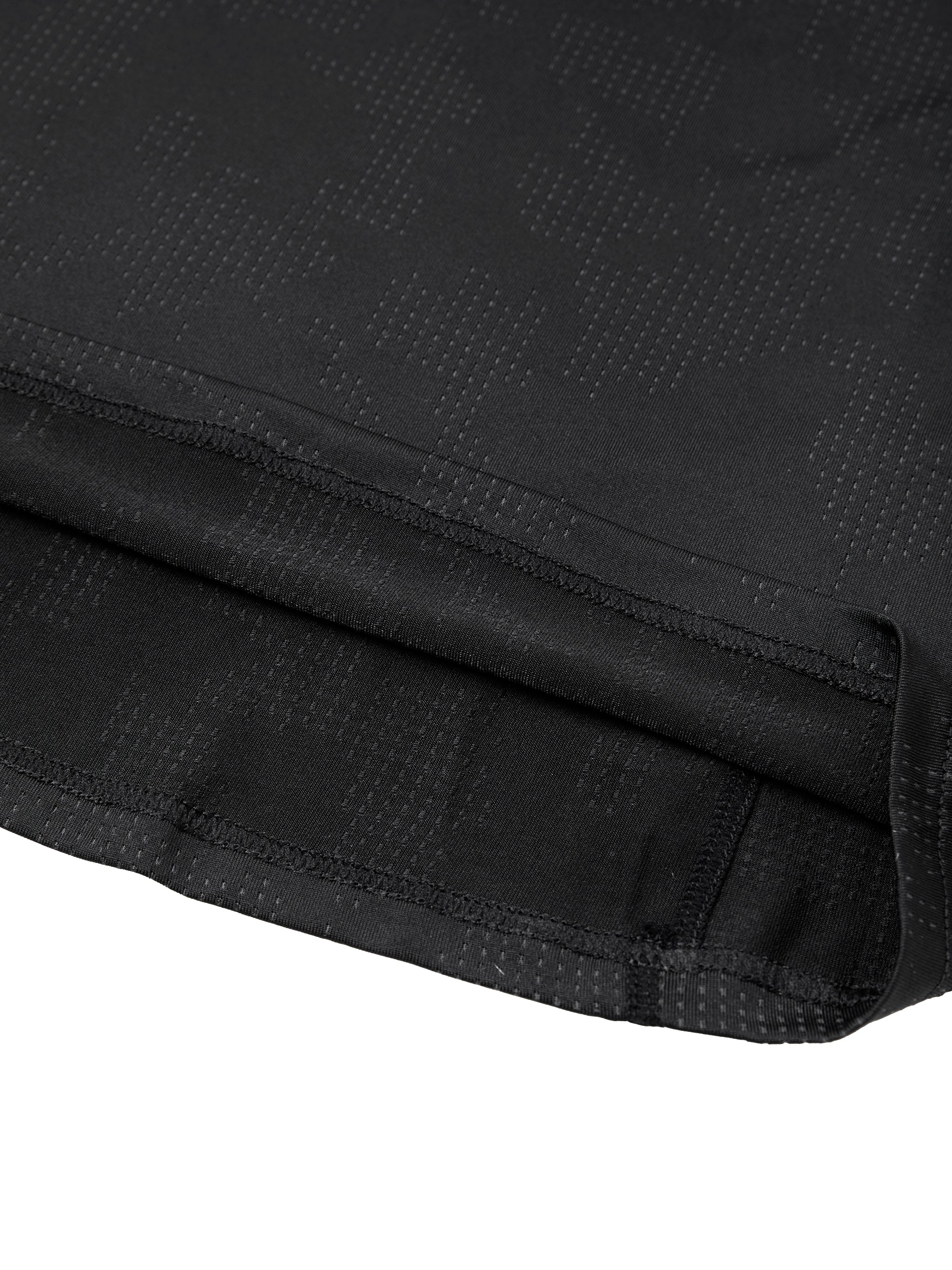 Men's Jacquard Slim Mesh T-Shirt – Breathable Performance Athletic Tee