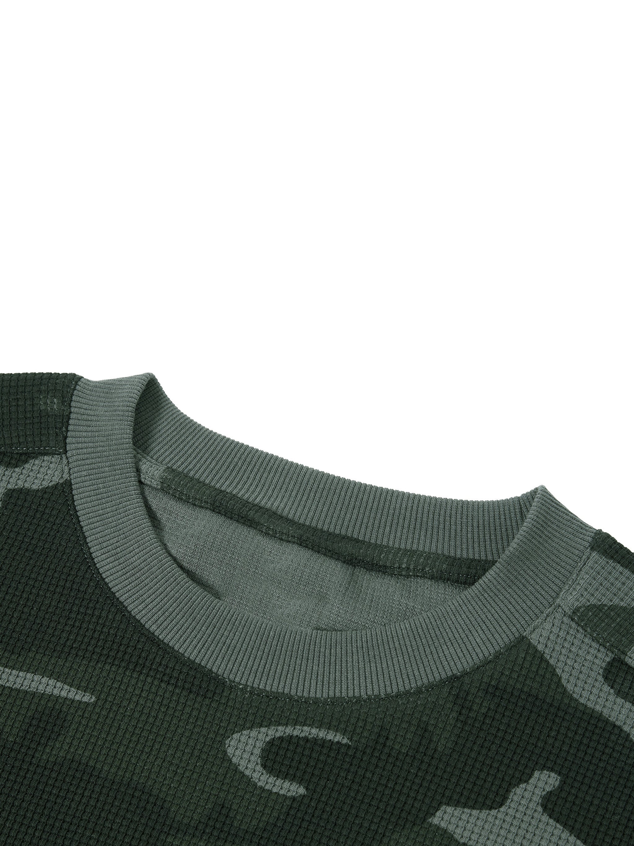 Unisex Waffle Boxy Long Sleeve T-Shirt – Oversized Textured Streetwear Tee