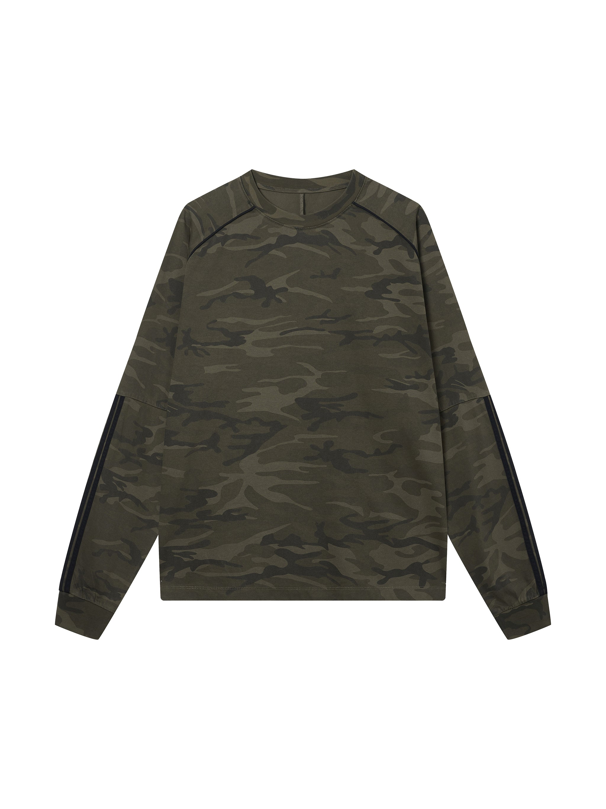 Unisex Camo Loose Long Sleeve T-Shirt – Oversized Streetwear Tee