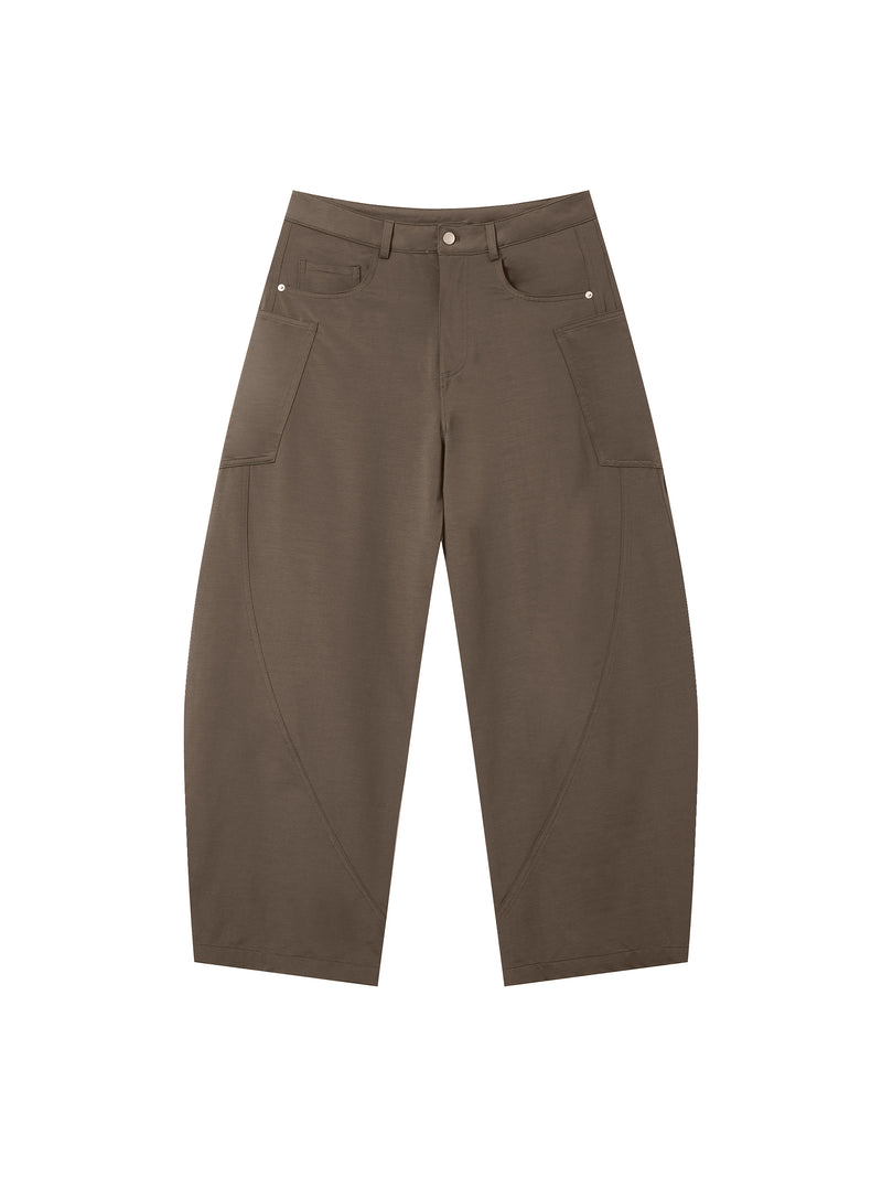 Men's Barrel Leg Pants – Relaxed Fit Premium Casual Trousers
