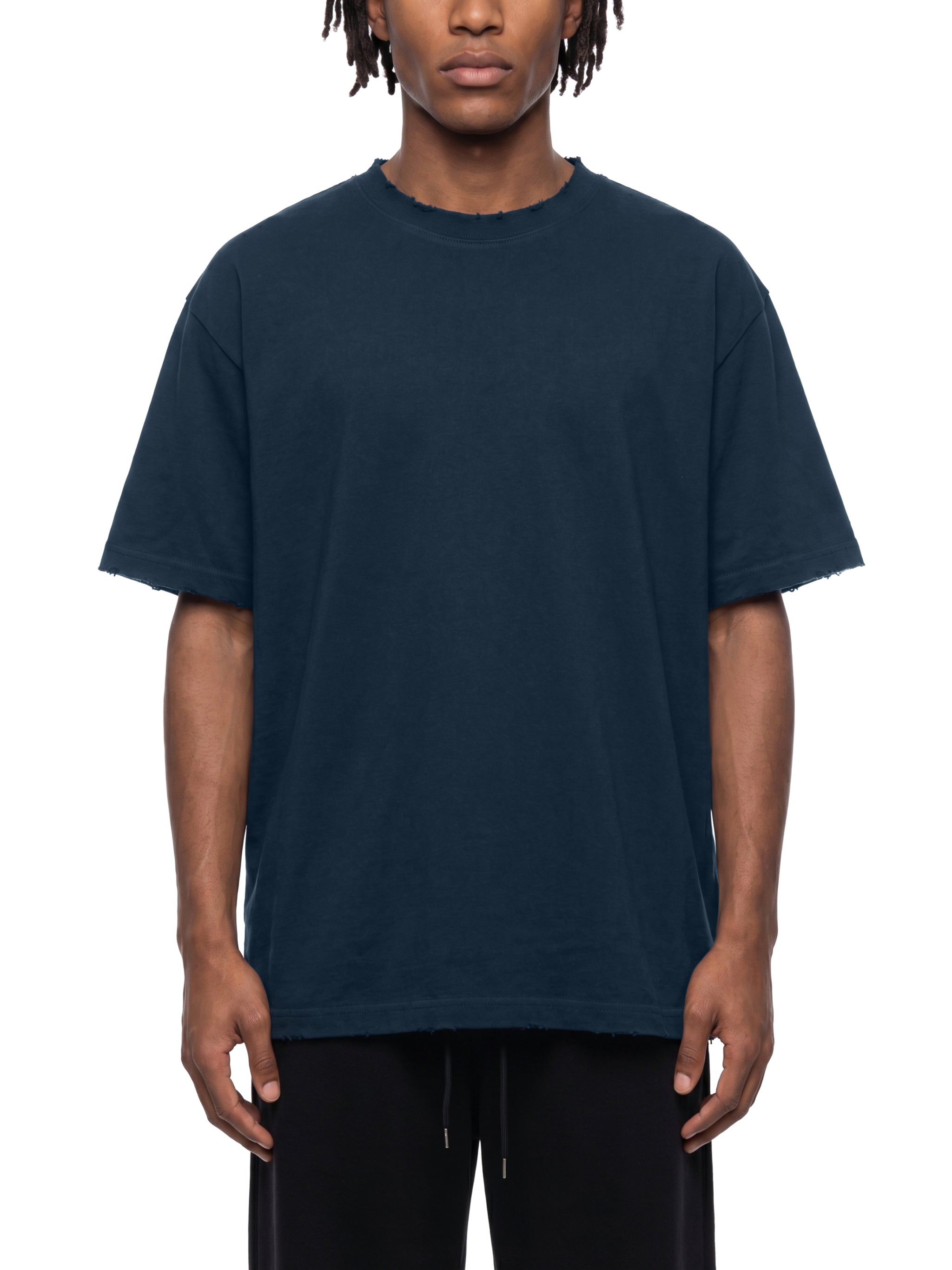 Unisex Vintage Wash Distressed T-Shirt – Oversized Premium Streetwear Tee
