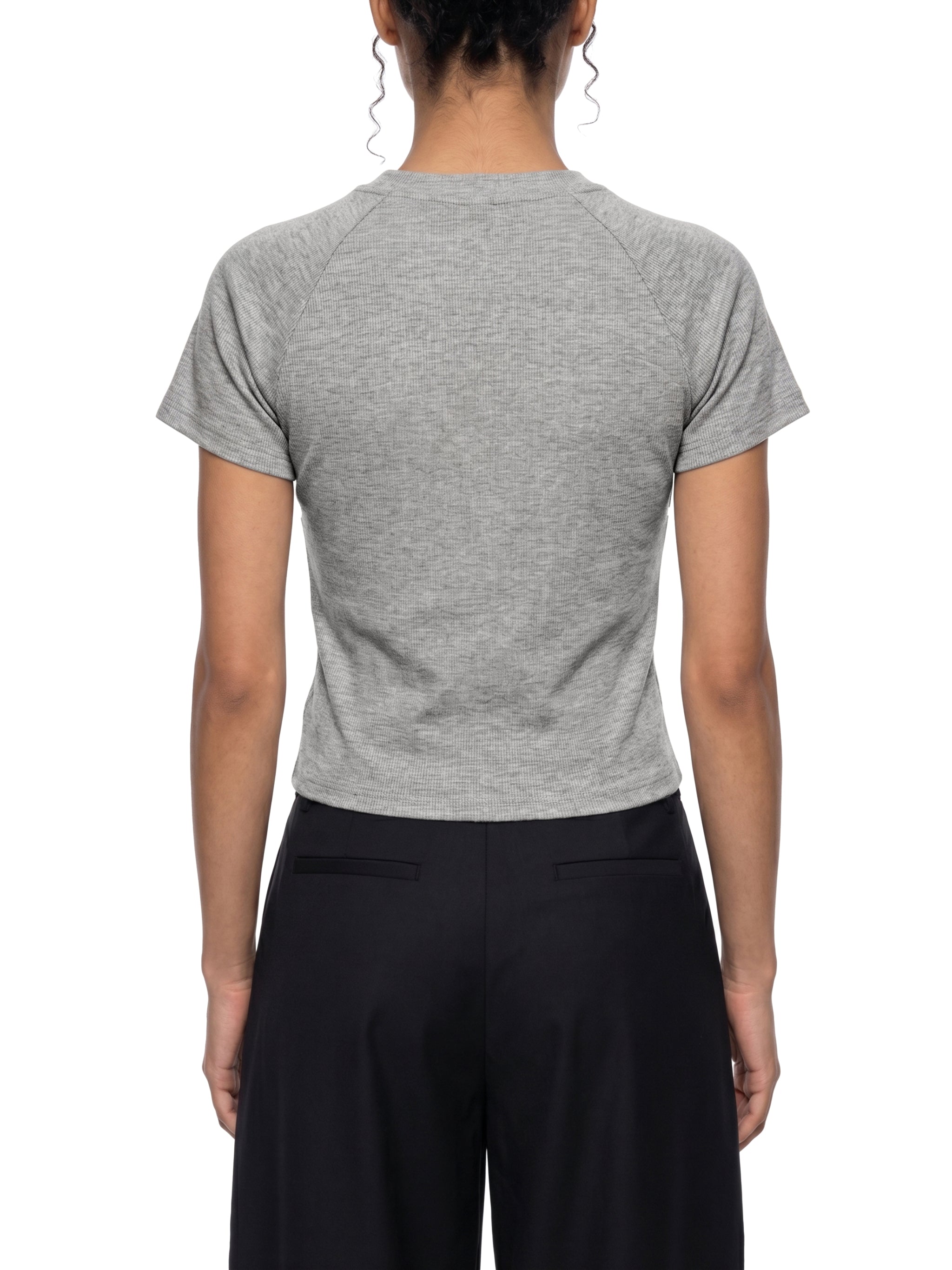 Women's Mineral Wash Crop T-Shirt – Slim Fit Vintage Streetwear Tee