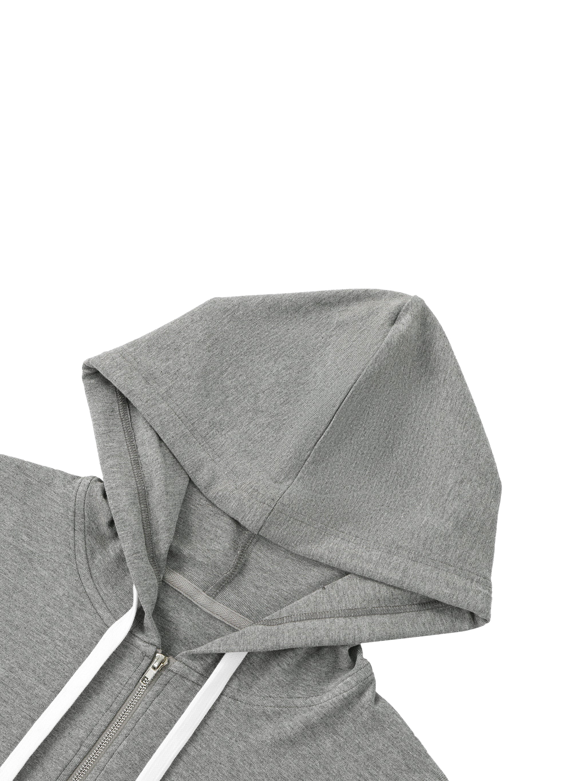 Women's Slim Cropped Full-Zip Hoodie – Fitted Athleisure Sweatshirt
