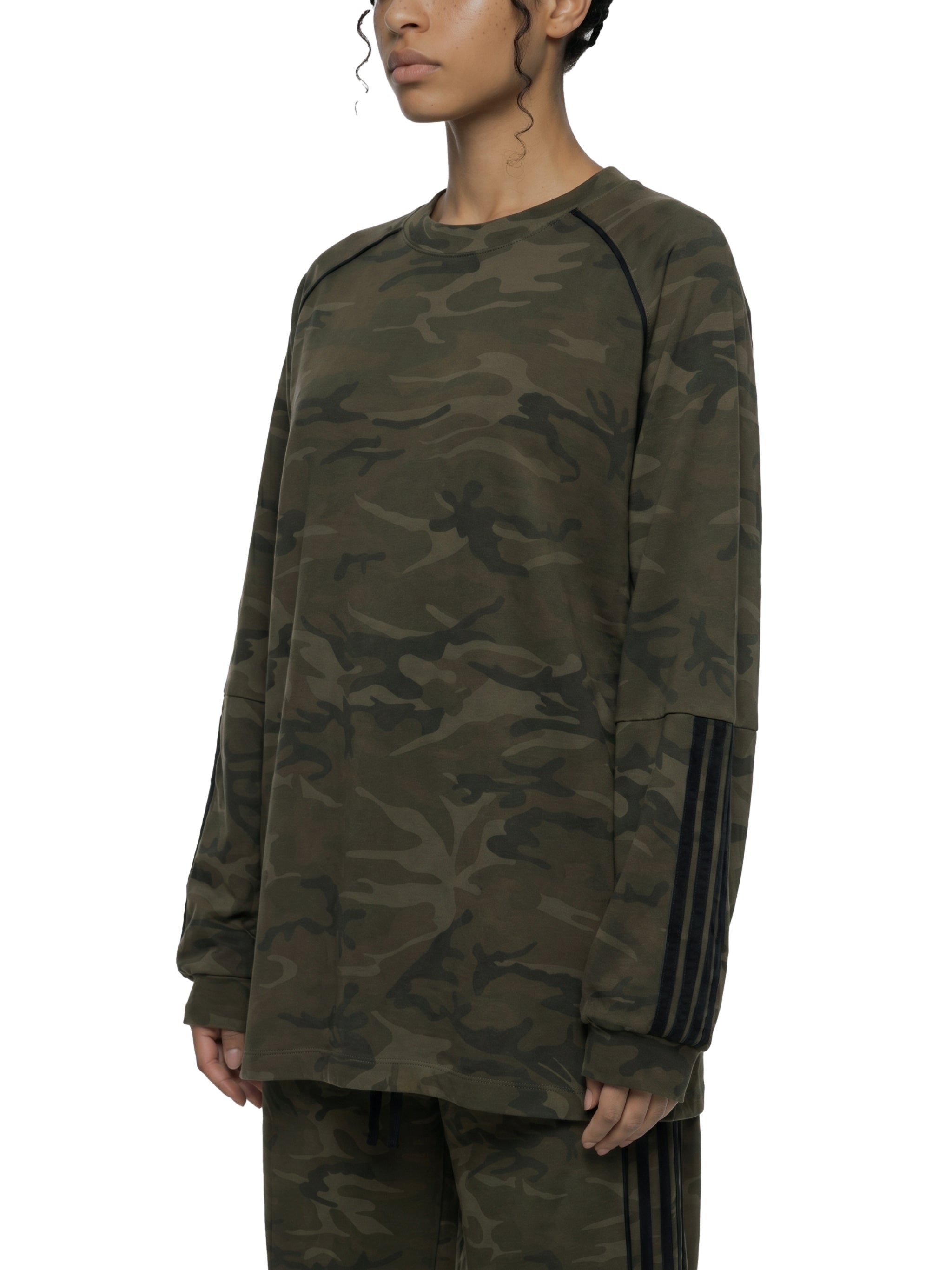 Unisex Camo Loose Long Sleeve T-Shirt – Oversized Streetwear Tee