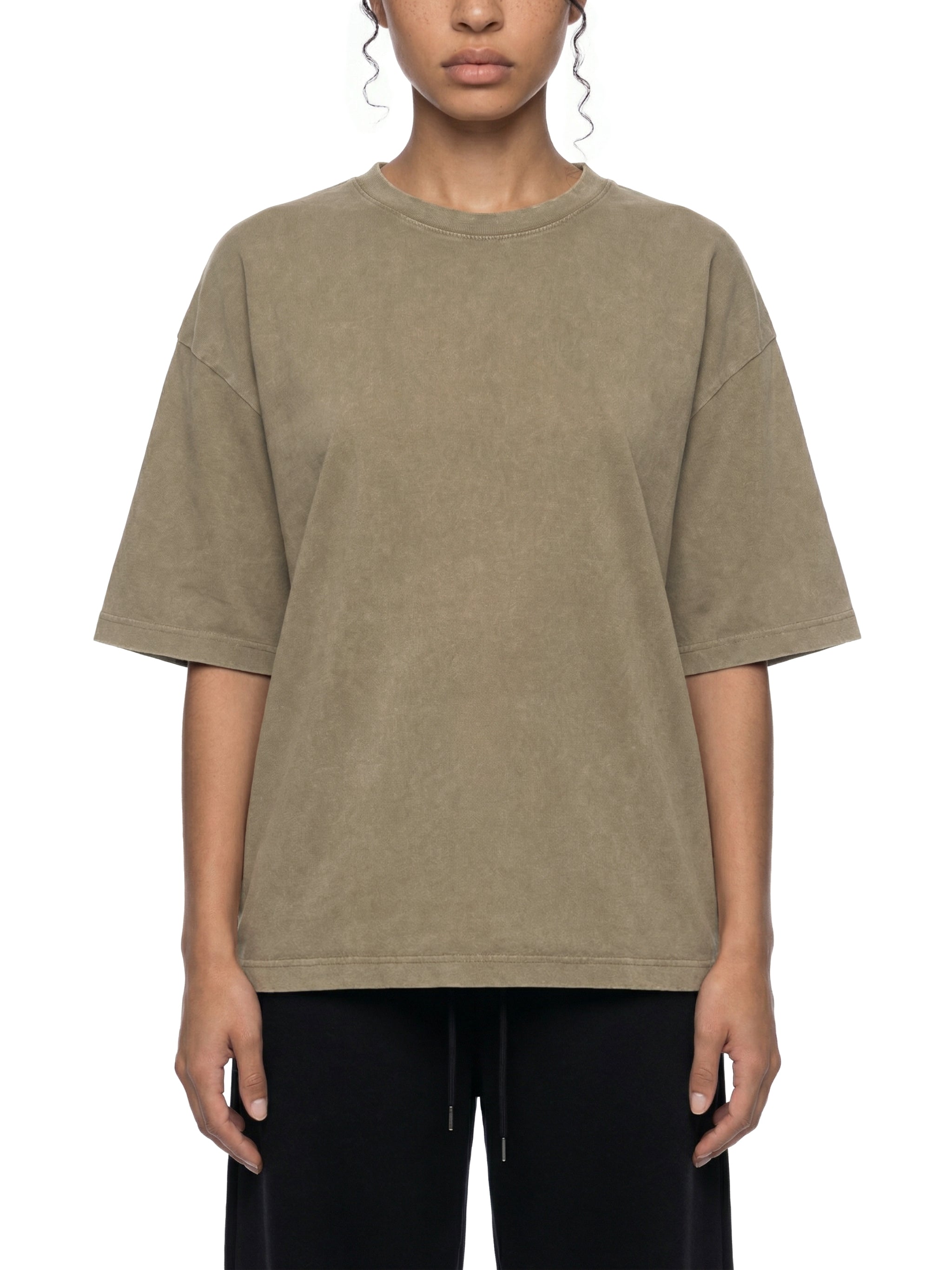Unisex Vintage Wash Boxy T-Shirt – Oversized Heavyweight Faded Streetwear Tee
