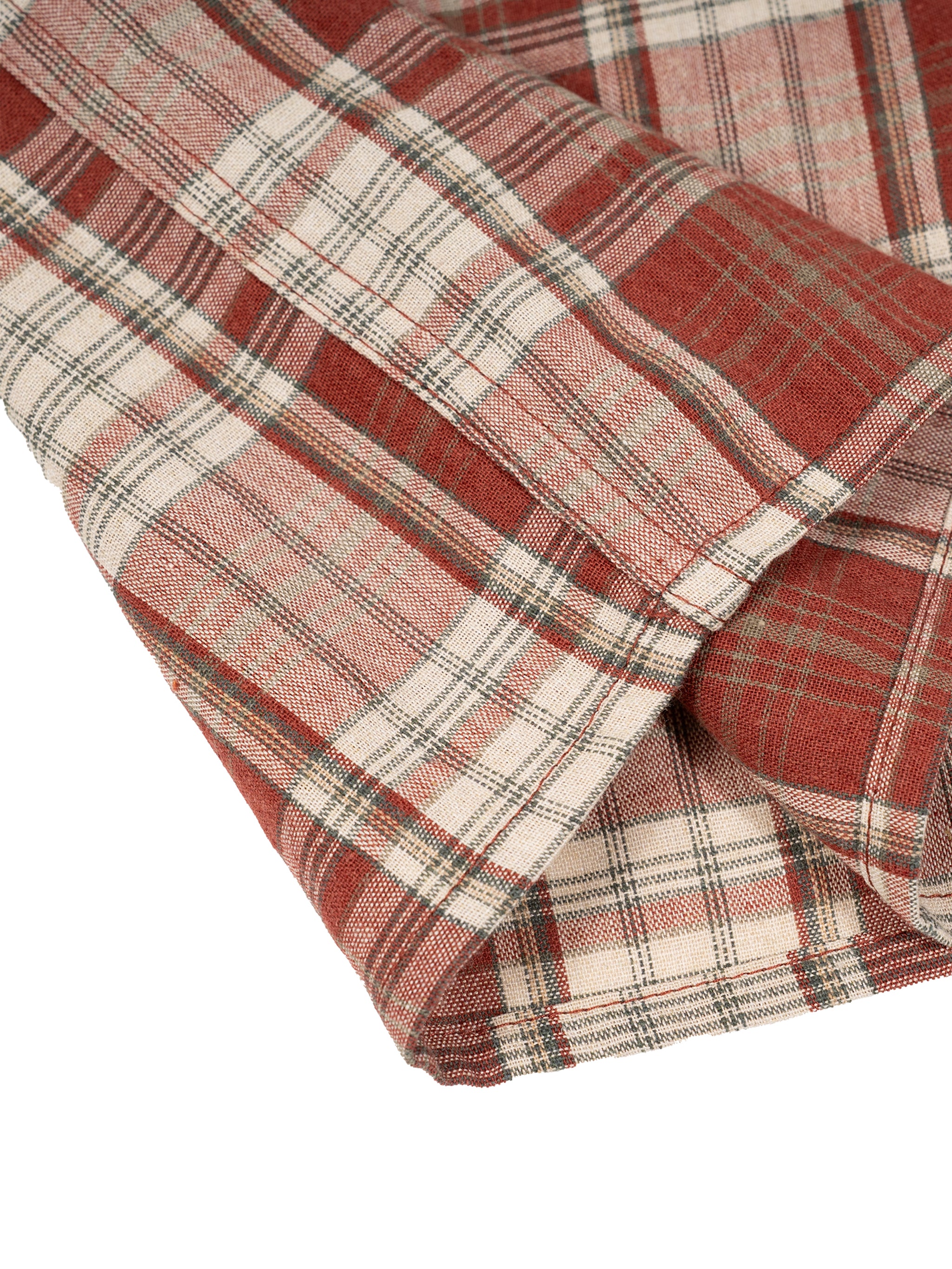 Unisex Plaid Boxy Short Sleeve Shirt – Oversized Casual Button-Up Shirt