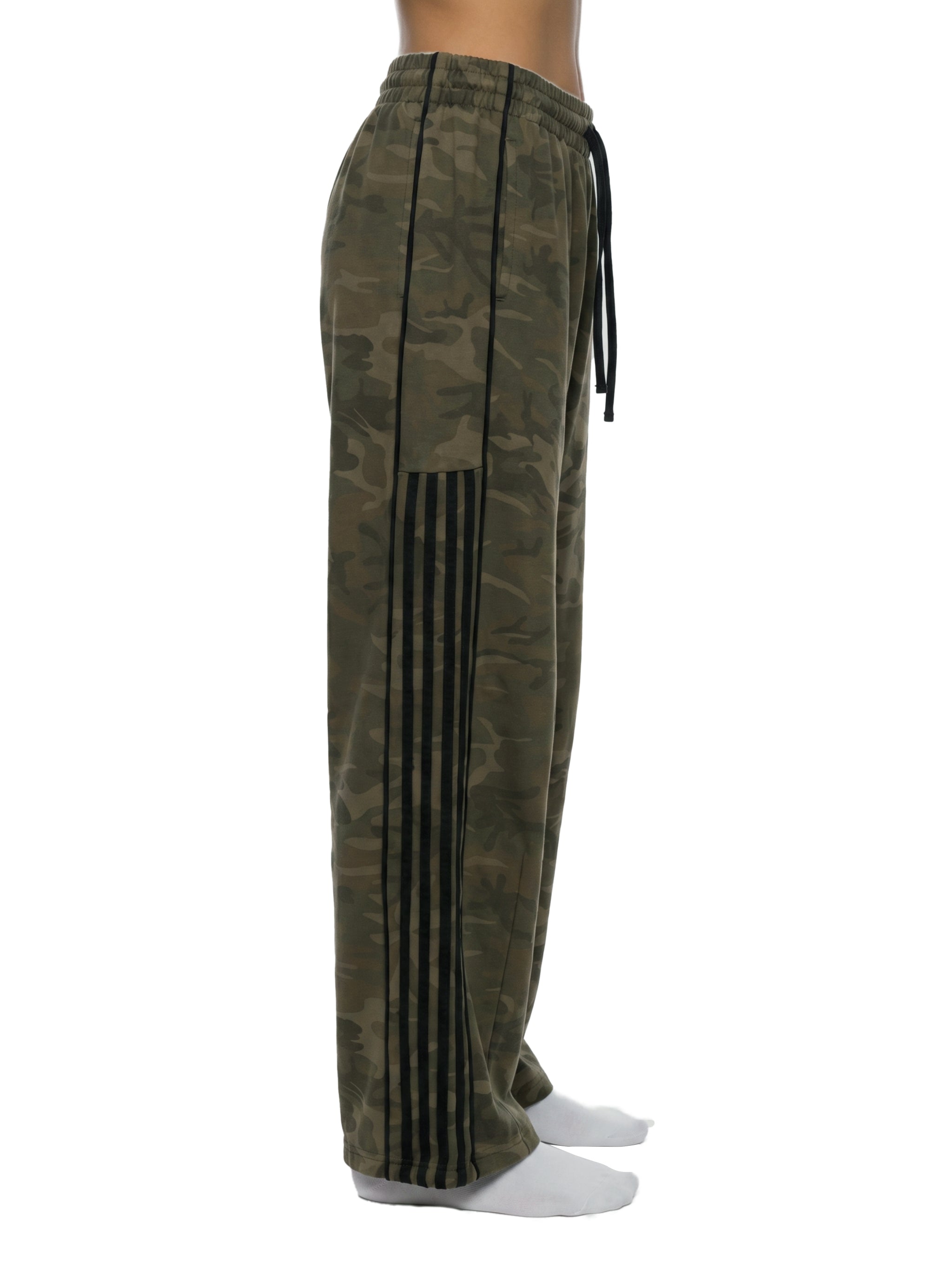 Unisex Camo Wide Leg Sweatpants – Oversized Streetwear Lounge Pants