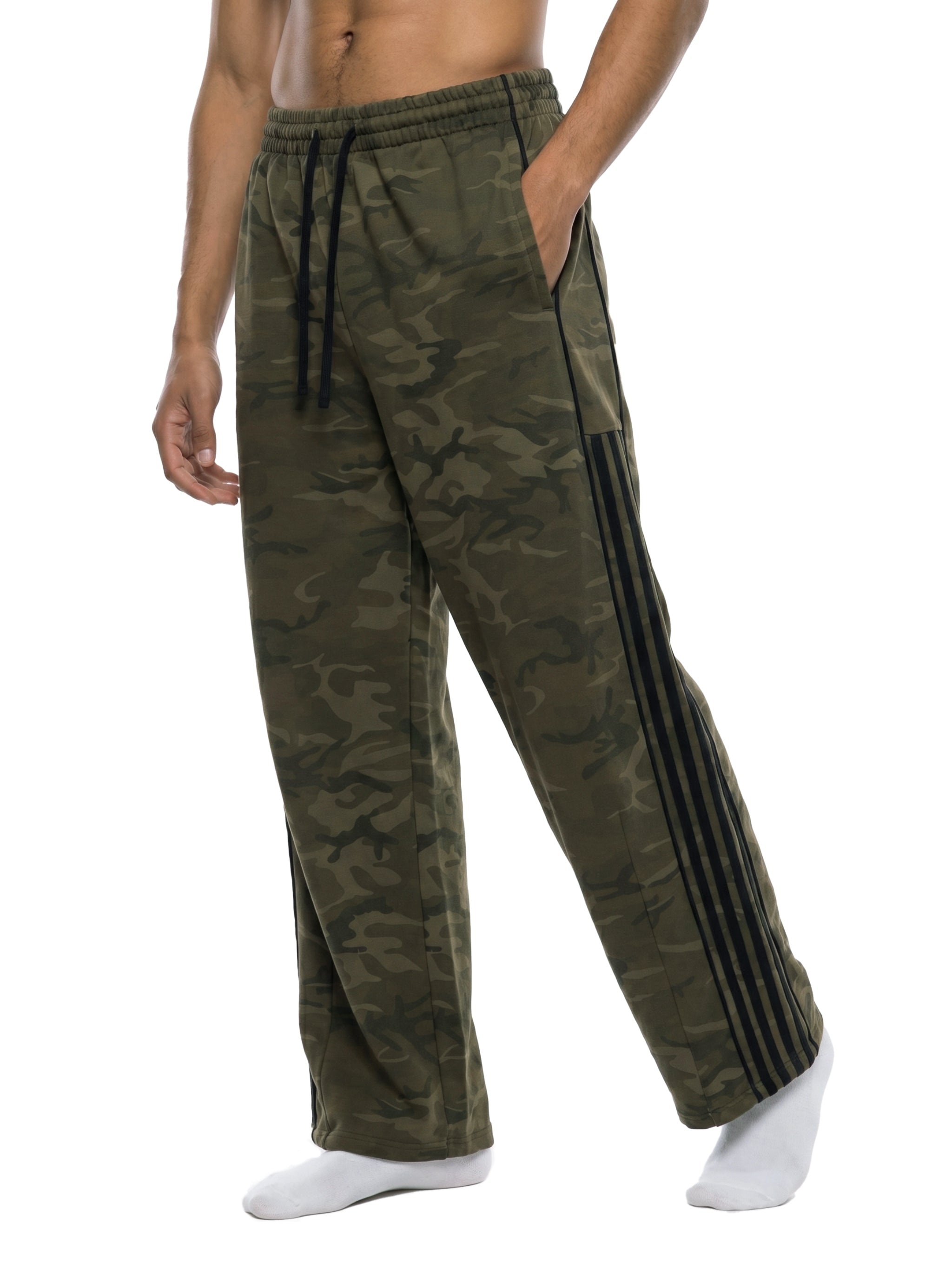 Unisex Camo Wide Leg Sweatpants – Oversized Streetwear Lounge Pants
