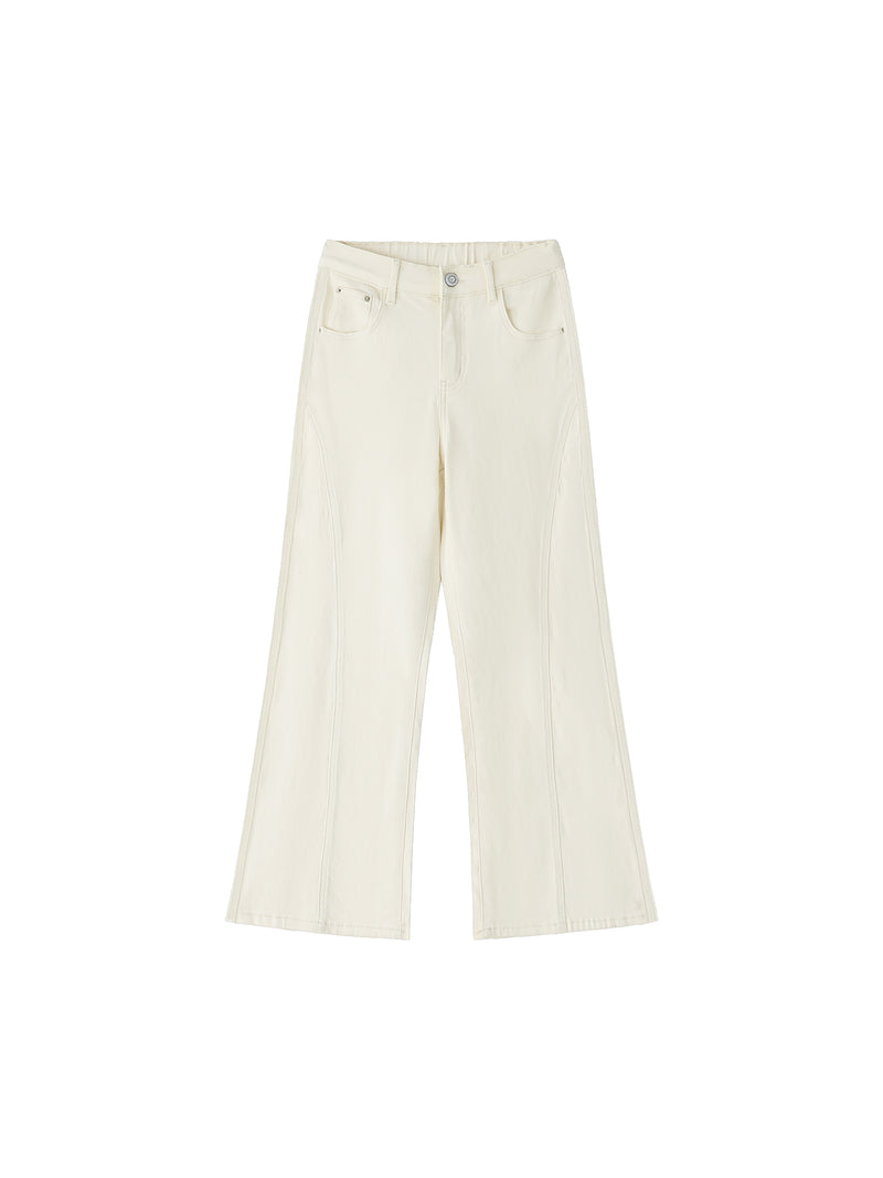 Women's High-Waisted Flared Leg Jeans – Stretch Denim Bootcut Jeans