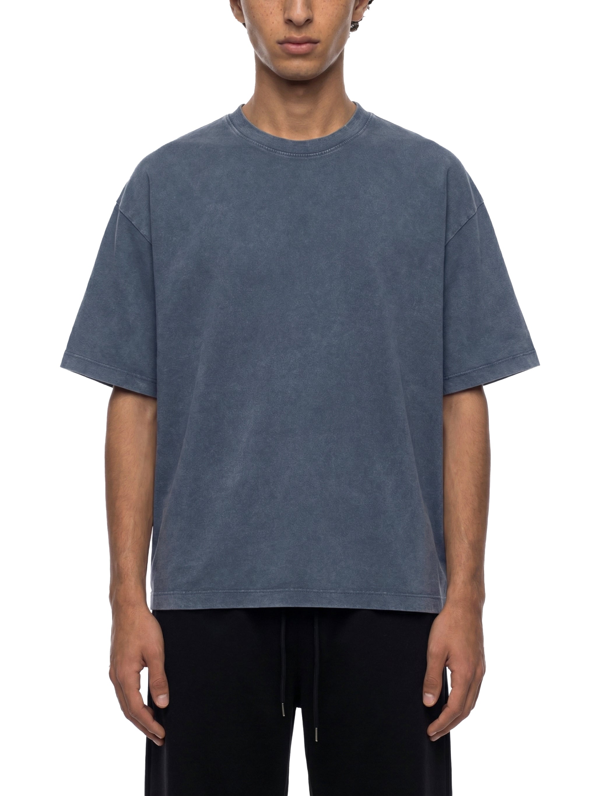 Unisex Vintage Wash Boxy T-Shirt – Oversized Heavyweight Faded Streetwear Tee