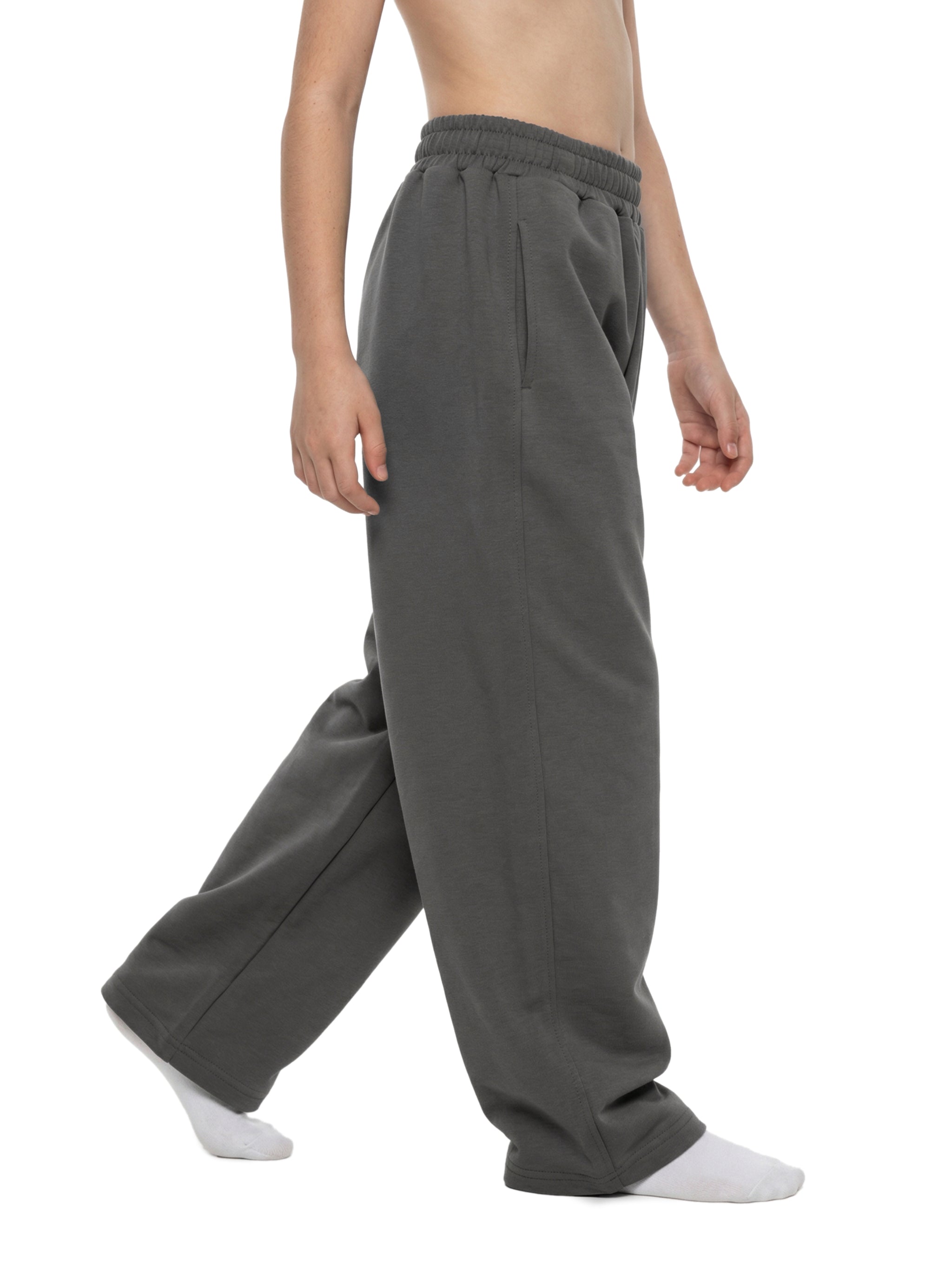 Kids' Loose Wide Leg Sweatpants – Soft Everyday Fleece Lounge Pants