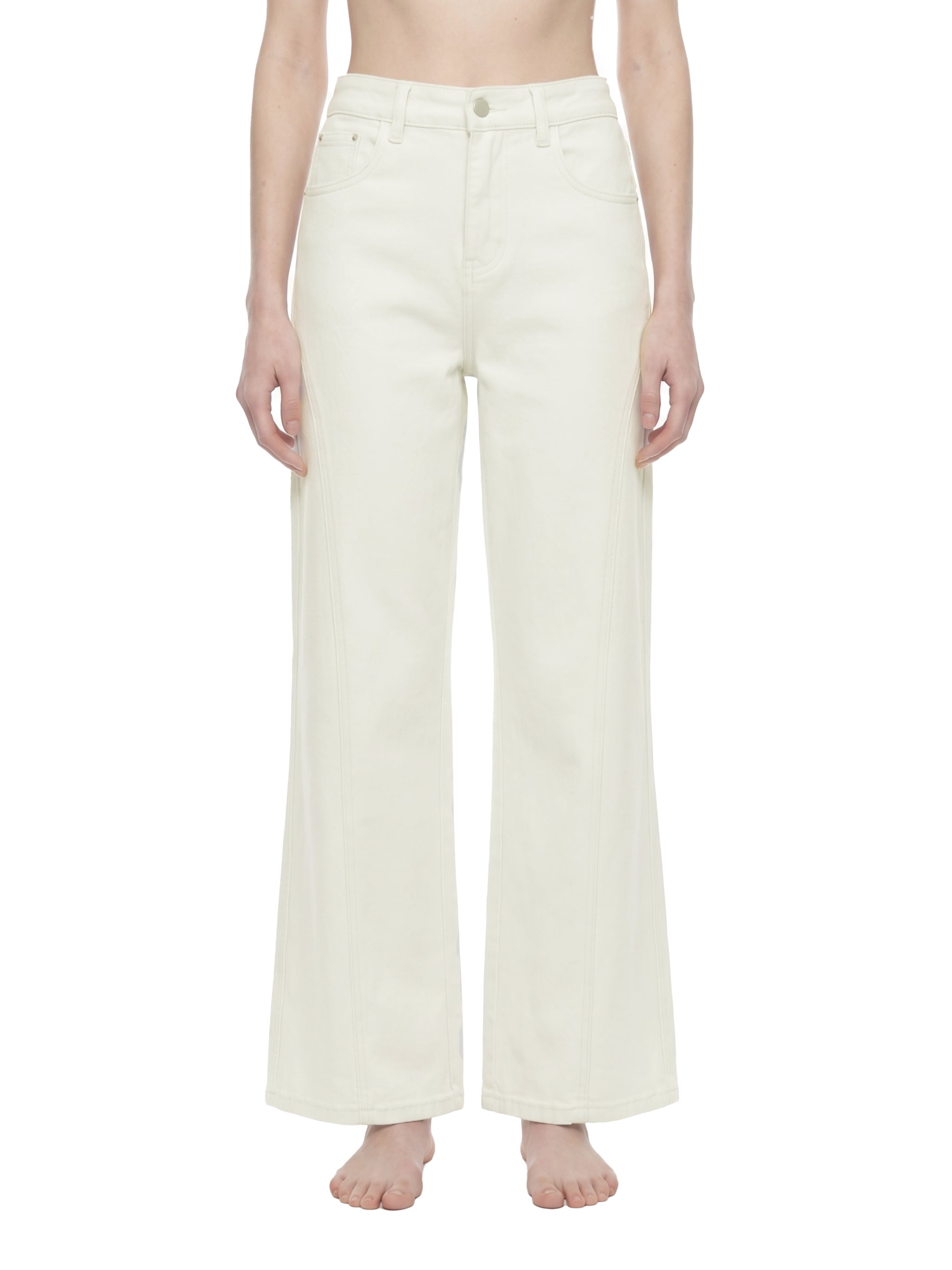 Women's High-Waisted Flared Leg Jeans – Stretch Denim Bootcut Jeans