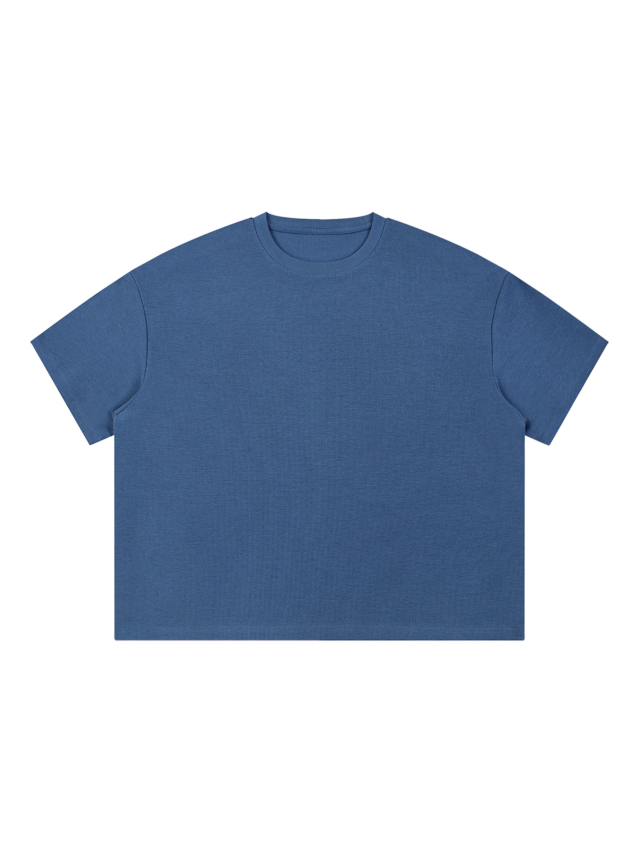 Unisex Waffle Boxy T-Shirt – Oversized Textured Streetwear Tee