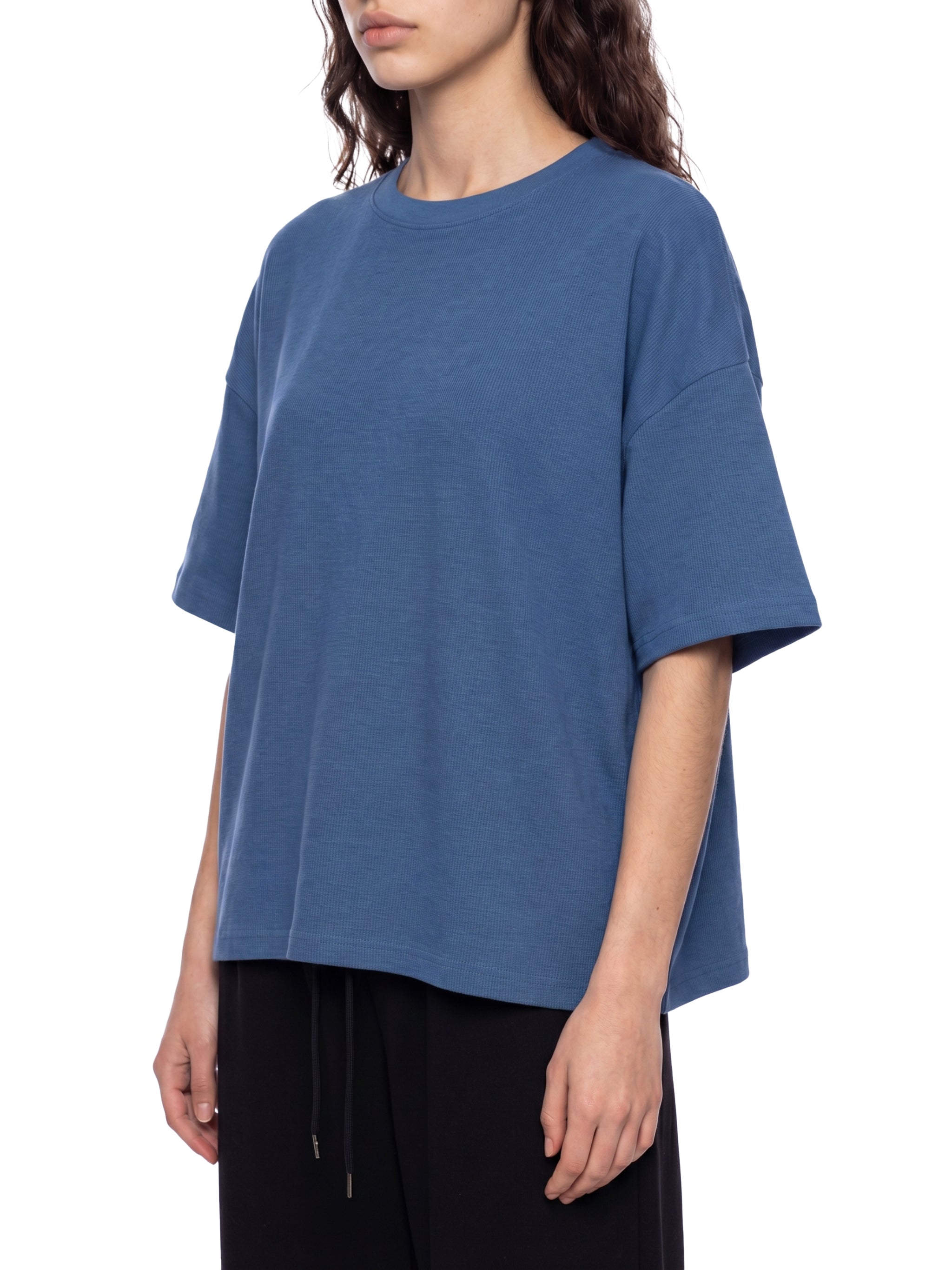 Unisex Waffle Boxy T-Shirt – Oversized Textured Streetwear Tee